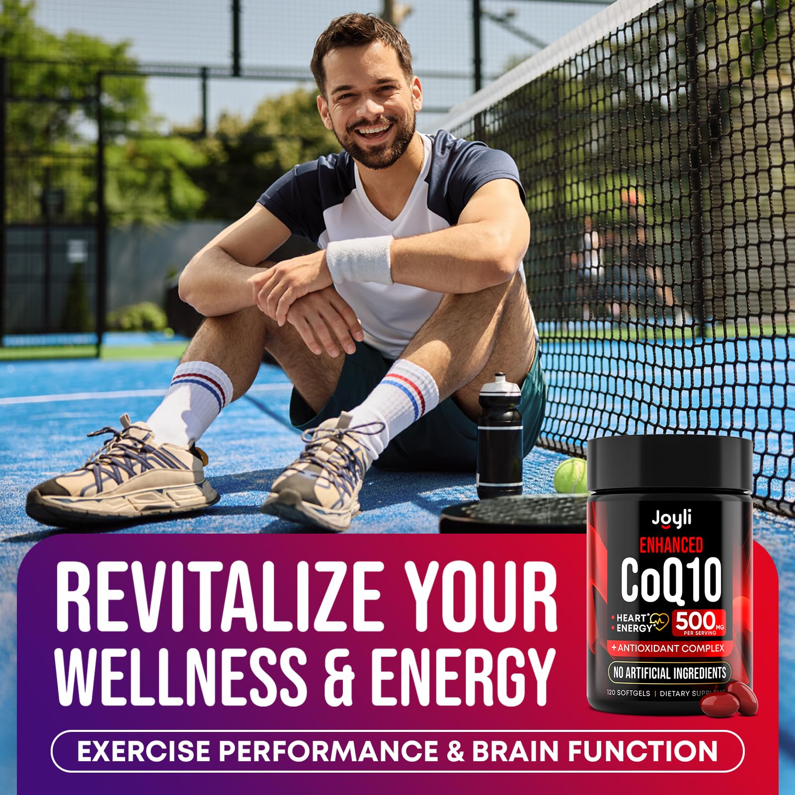 CoQ10 500mg + Magnesium Glycinate Gummies Bundle – High Absorption Coenzyme Q10 120 Softgels & 60 Sugar-Free Sleep Gummies – Heart, Energy & Mood Support – Enhanced Formula, USA Made JOYLI Nutrition buy supplements canada