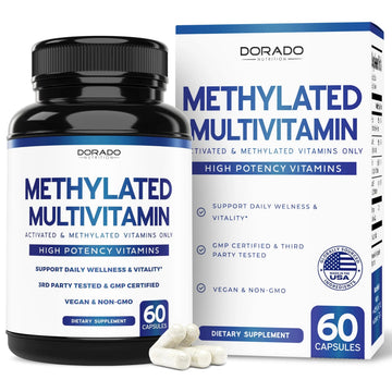 Methylated Multivitamin (Methylated and Activated Vitamins Only - Methylated B Complex with Trimethylglycine (TMG) and Methylfolate) DORADO NUTRITION buy supplements canada
