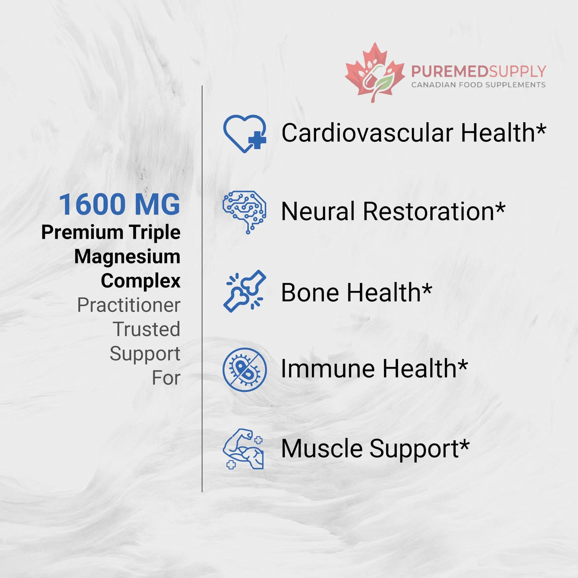 Naturalis Vegan Triple Magnesium Complex | Chelated Glycinate, Citrate & Oxide 1600mg Delivers 250mg Elemental Magnesium | Easily Absorbed for Stress, Muscle, Heart, Bone Support* | 60 Softgels Naturalis buy supplements canada