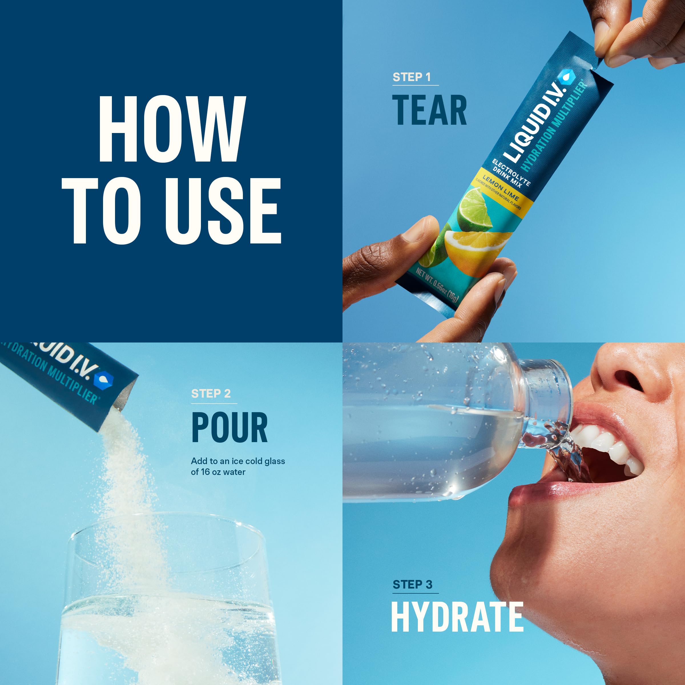 Liquid I.V.® Hydration Multiplier - Seaberry | Electrolyte Powder Drink Mix | 1 Pack (16 Servings) Liquid I.V. buy supplements canada