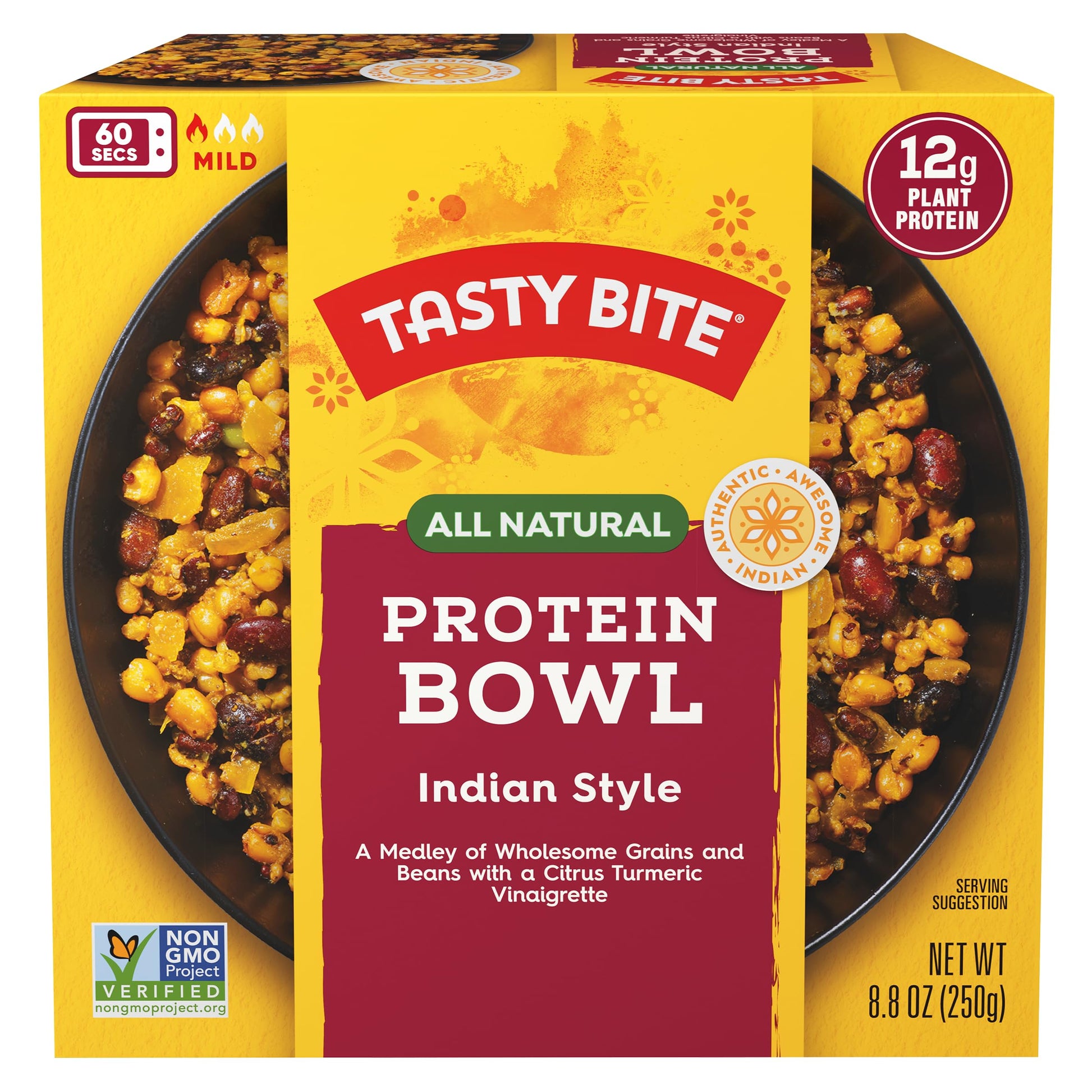 TASTY BITE Indian Protein Bowl, 8.8 Ounce, Pack of 6, Ready to Eat, Microwaveable TASTY BITE buy supplements canada