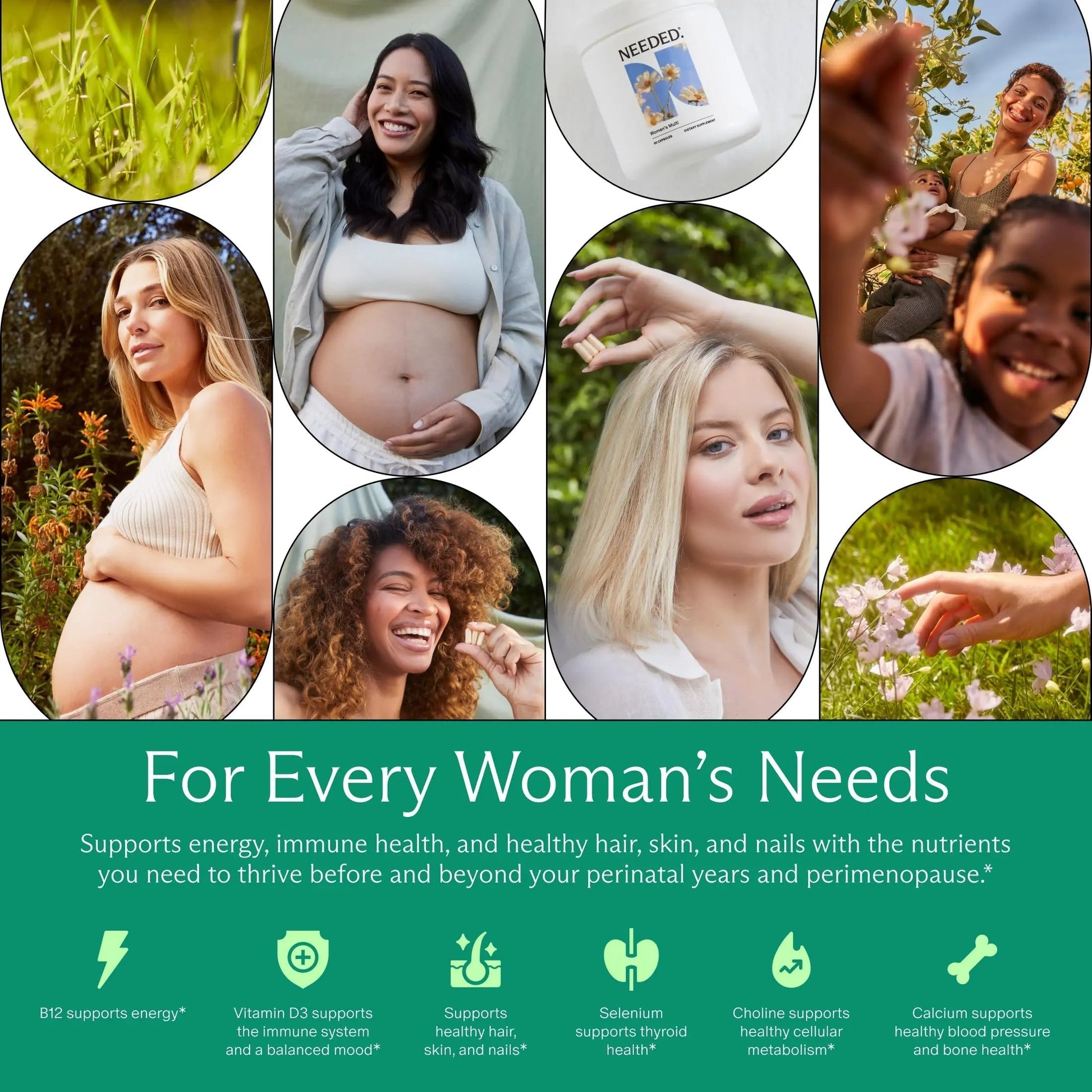 Needed. Multivitamin for Women with 23 Vitamins, Minerals and Antioxidants - Daily Womens Multivitamin Needed. buy supplements canada
