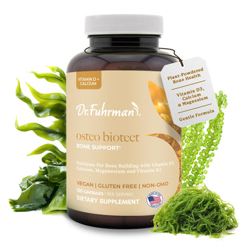 Dr. Fuhrman Osteo Bone Health Supplement | Wholefood Supplement for Women & Men | Vitamin for Bone Density | Organic Vitamin D3, Calcium, Magnesium & K2 | Natural Ingredients | 120 Caps Dr. Fuhrman buy supplements canada