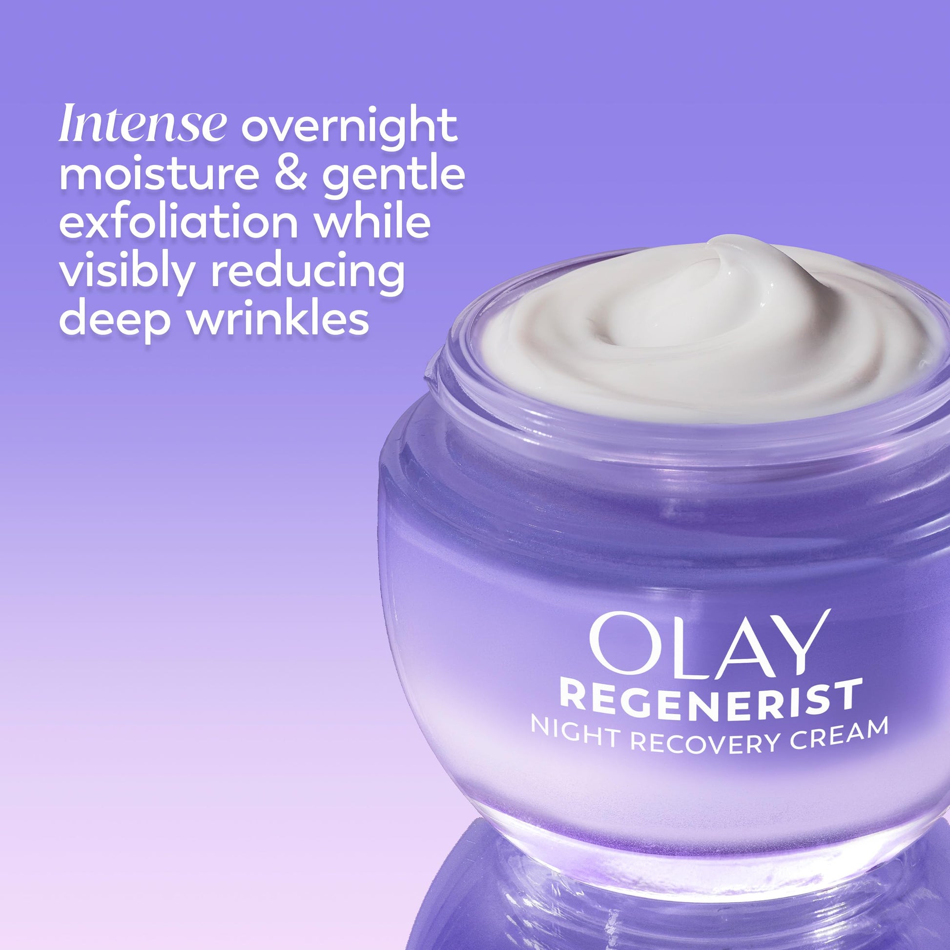 Olay Night Cream for Face, Anti-Aging Face Moisturizer for Women - Fragrance-Free Skin Care, Anti-Wrinkle, Exfoliate, Smooths Texture Olay buy supplements canada