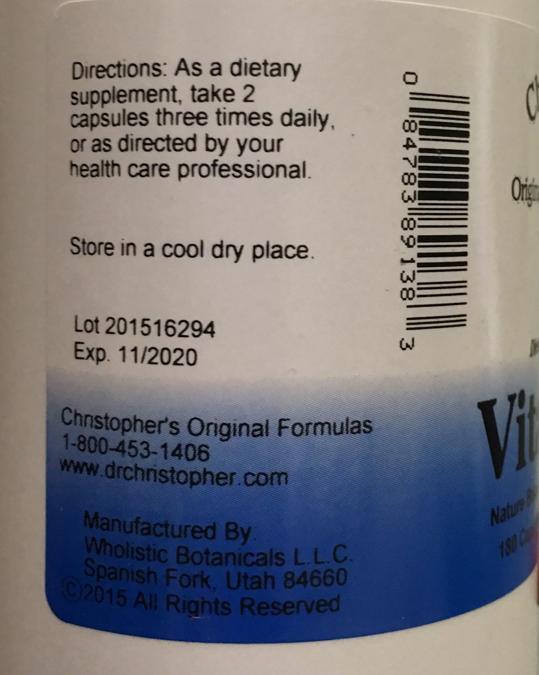 Christopher's Original Formulas Vitalerbs, Nutrient-Rich Herbal Supplement, 180 Veg Caps Christopher's Original Formulas buy supplements canada