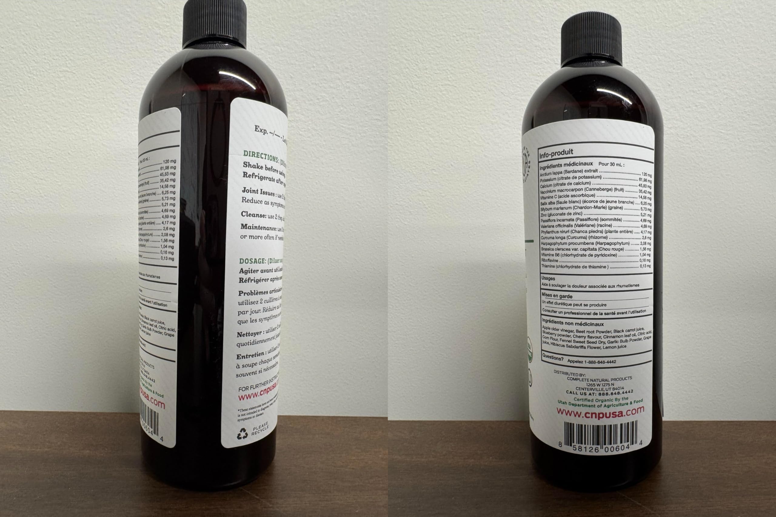 Complete Natural Products Joint Support Complete – 16 Fl Oz Organic Liquid Joint Supplement with Glucosamine Chondroitin MSM – Natural Uric Acid Cleanse & Herbal Joint Health Support for Mobility Complete Natural Products buy supplements canada