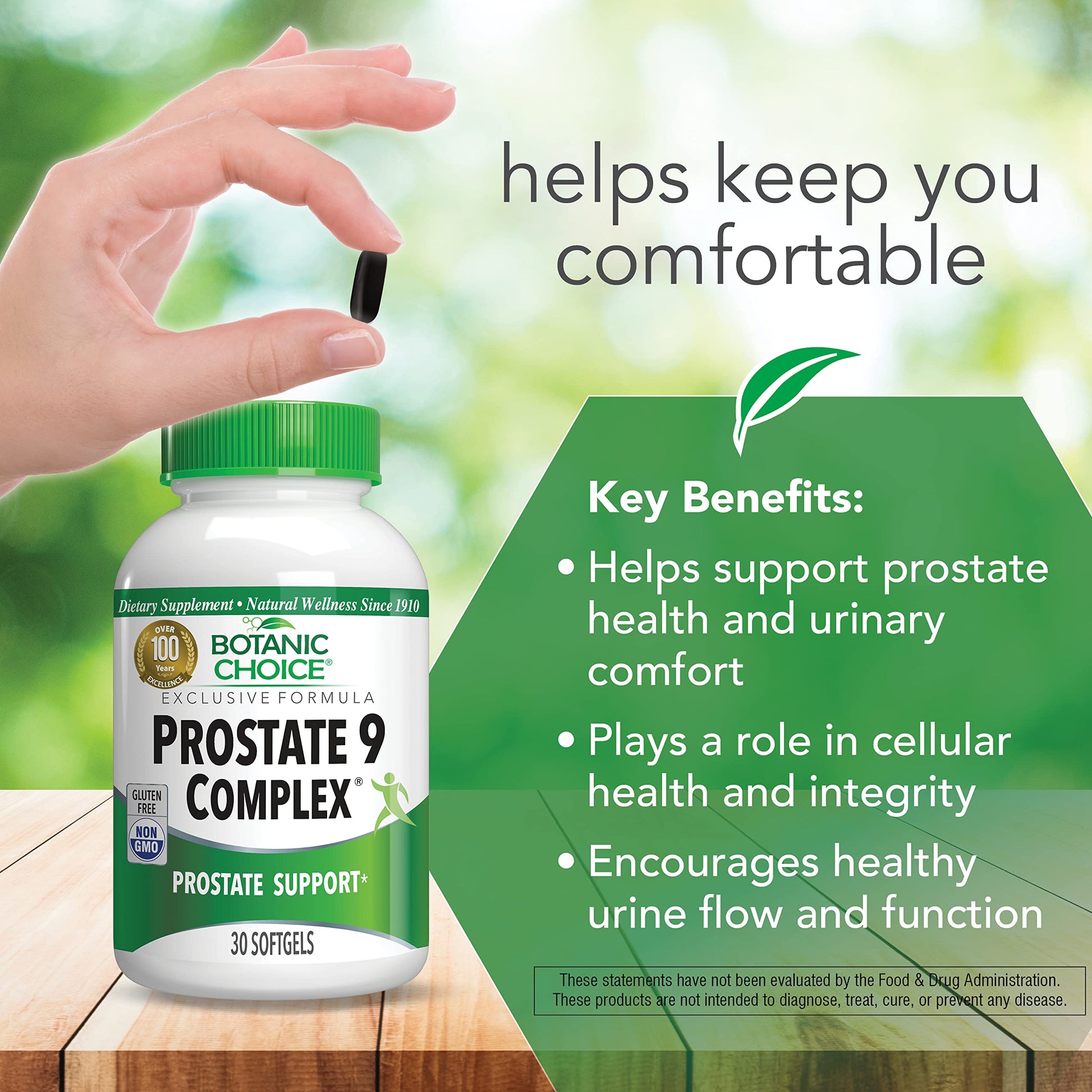 Botanic Choice Mega Fruits and Veggies Blend (60 Capsules) + Prostate 9 Complex (30 Softgels) Bundle - Energy Balance & Superfood Supplement + Urinary Flow & Cellular Health Botanic Choice buy supplements canada