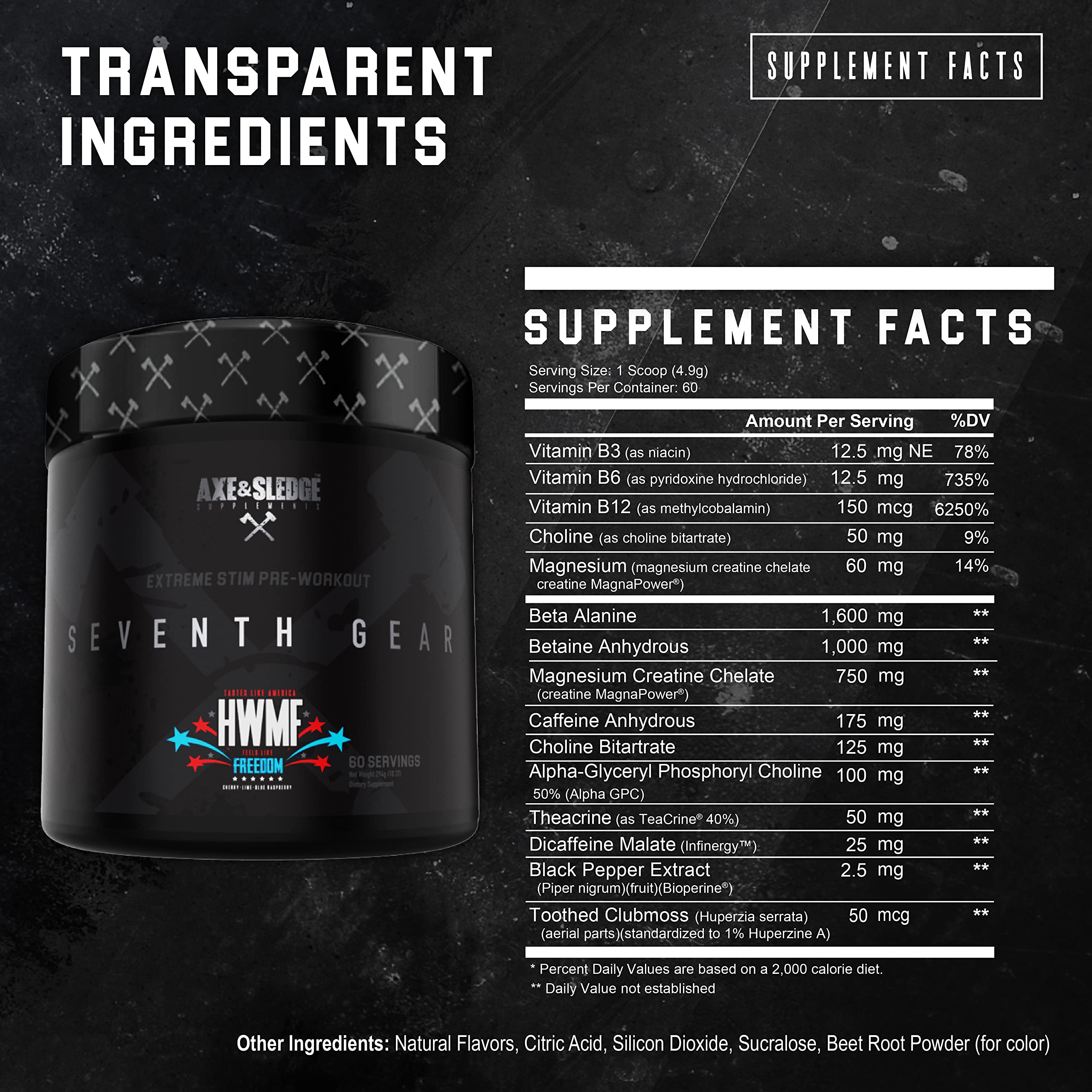 Axe & Sledge Supplements Seventh Gear Extreme Stimulant-Based Pre-Workout Axe & Sledge buy supplements canada
