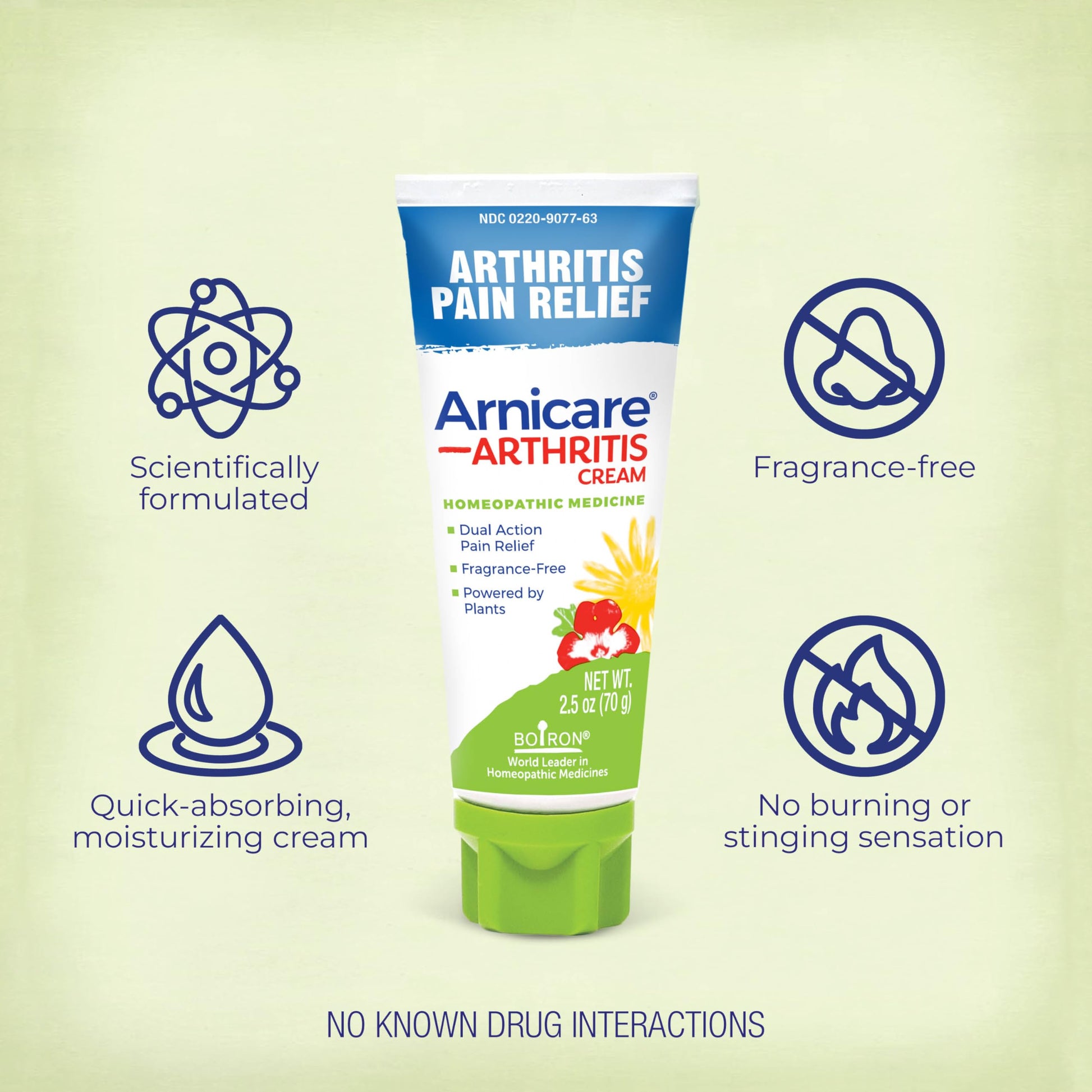 Boiron Arnicare Arthritis Cream Pump for Pain Relief of Knees, Hands, Wrists, Elbows, Joints & Muscles – Quickly Absorbed & Fragrance-Free – 4.2 oz Boiron buy supplements canada