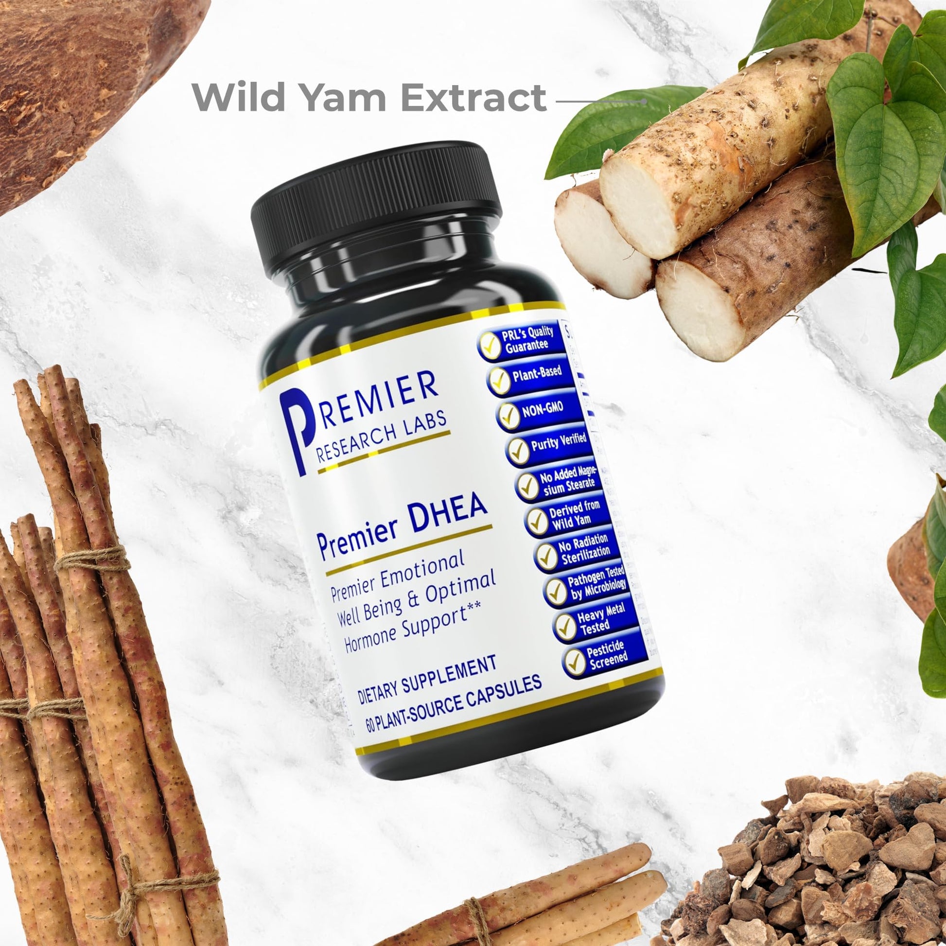 Premier Research Labs Premier DHEA - DHEA Supplement for Women & Men, Pure DHEA 25mg, Hormone Support for Healthy Aging, Wild Yam DHEA, Vegan Friendly - 60 Vegetarian Capsules Premier Research Labs buy supplements canada