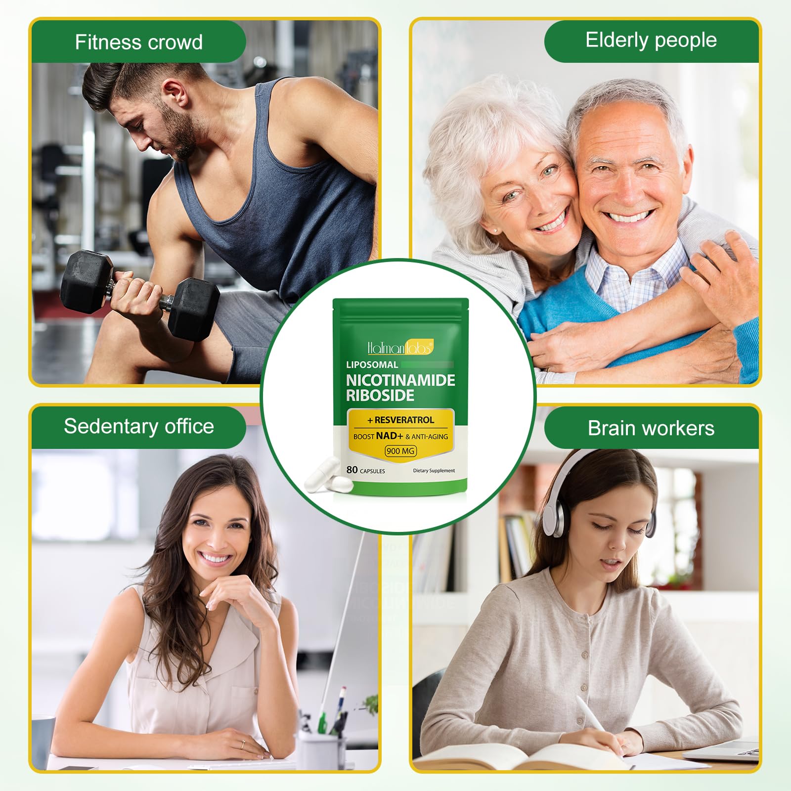NAD Supplement - Liposomal Nicotinamide Riboside 900mg, Resveratrol, Quercetin - High Purity NAD Supplement for Energy, Support Cellular Health, Stamina & Healthy Aging - Ultra Strength 80 Capsules MXCZBSM buy supplements canada