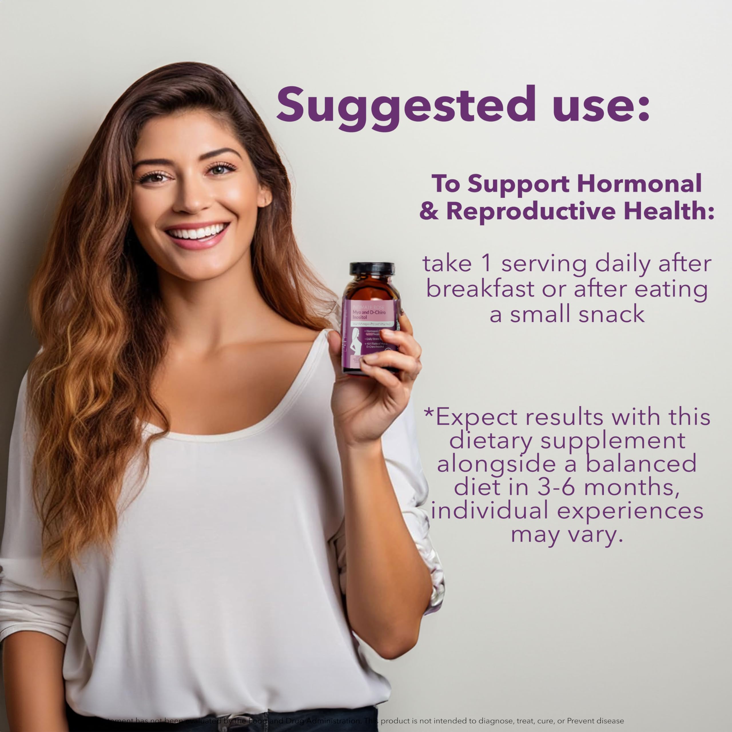 Myo-Inositol & D-Chiro Inositol 40:1 Blend + Vitamin D3 + Ashwagandha - Vegan Capsule Intimate Rose buy supplements canada