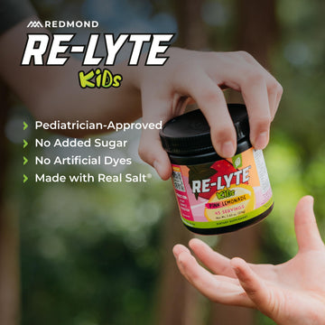 REDMOND Re-Lyte Kids Hydration Electrolyte Mix Powder, Pink Lemonade 7.62 oz REDMOND buy supplements canada