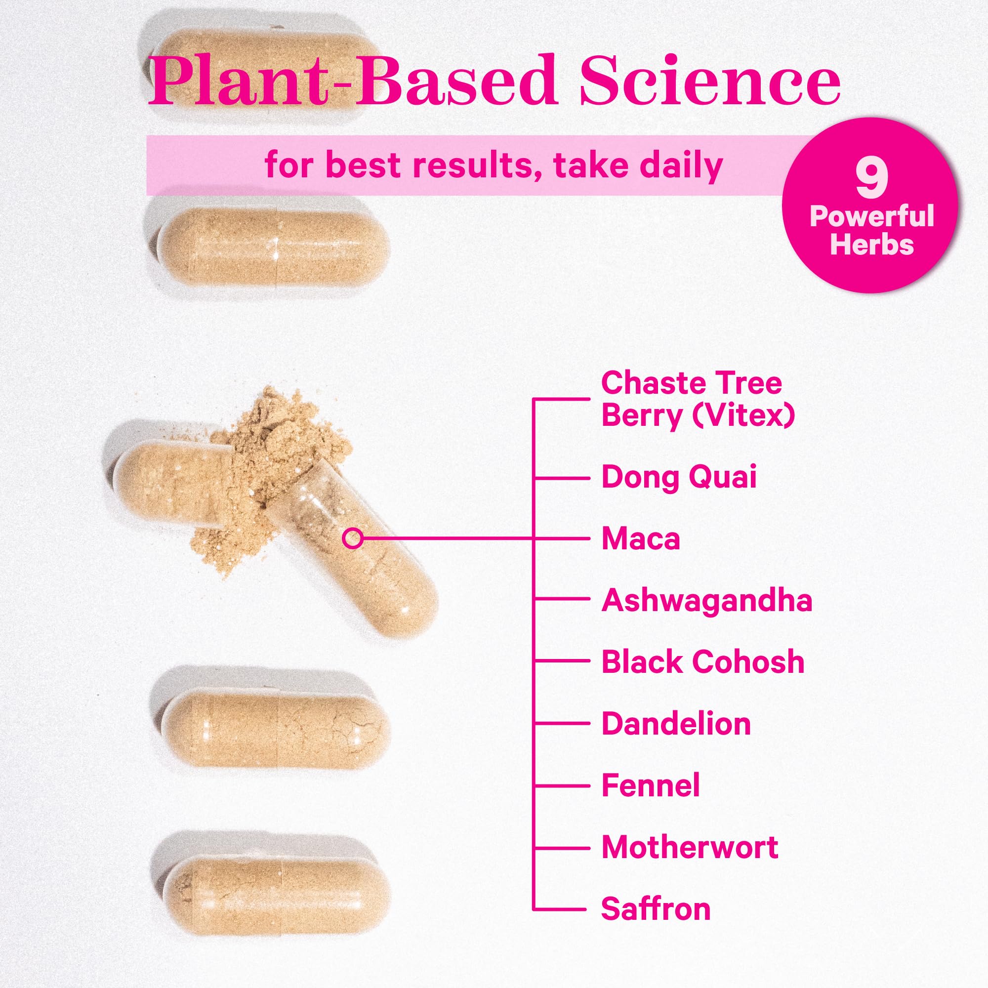 Pink Stork PMS Supplement for Women - Vitex, Ashwagandha, Maca Root & 10 Vitamins & Minerals to Support Hormone Balance, Mood, Bloating, Period Regularity - 60 Capsules Pink Stork buy supplements canada