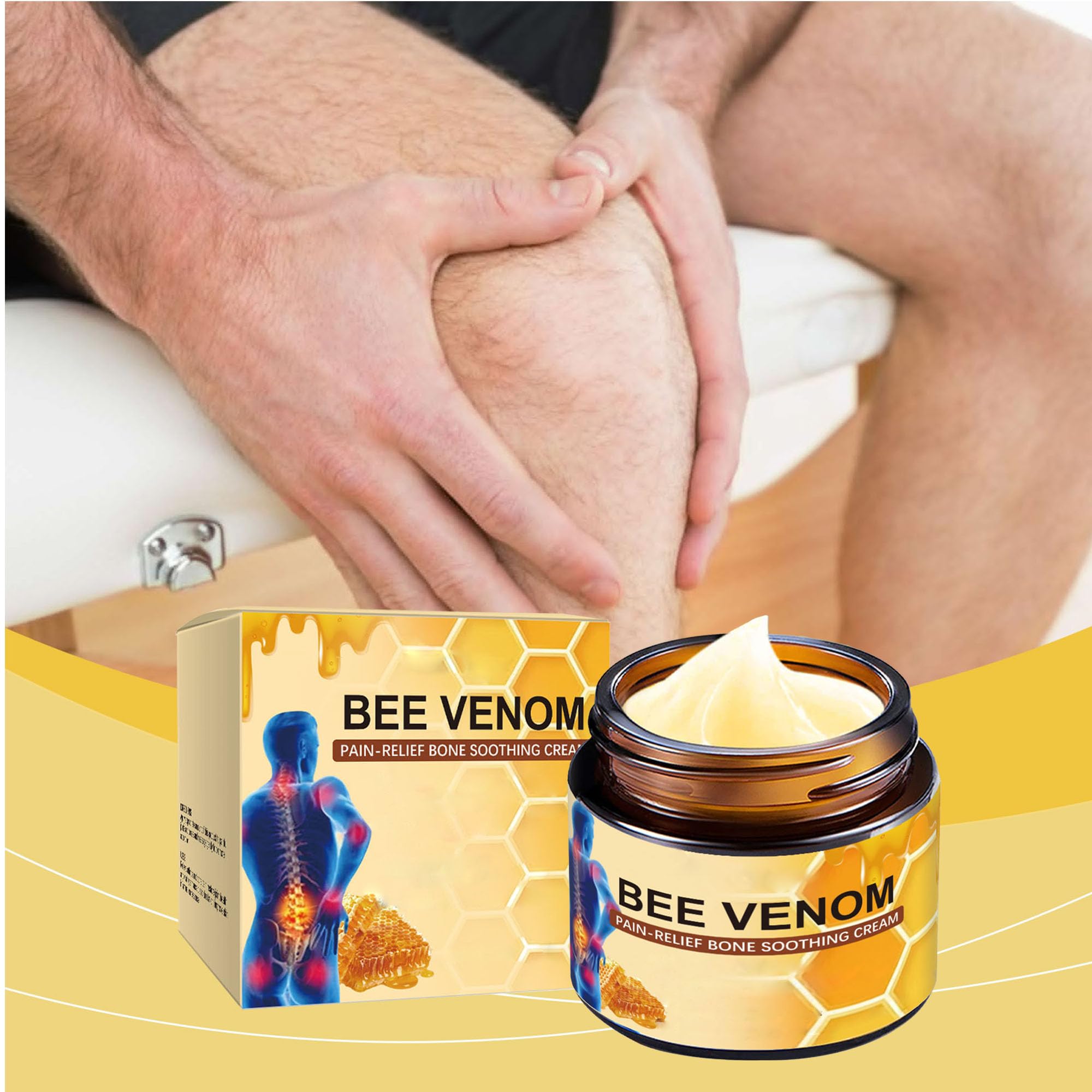 Liwoci Bee Venom Cream-Suitable for Neck, Waist, Back, Hands, Feet and Leg Joint Pain Care Liwoci buy supplements canada