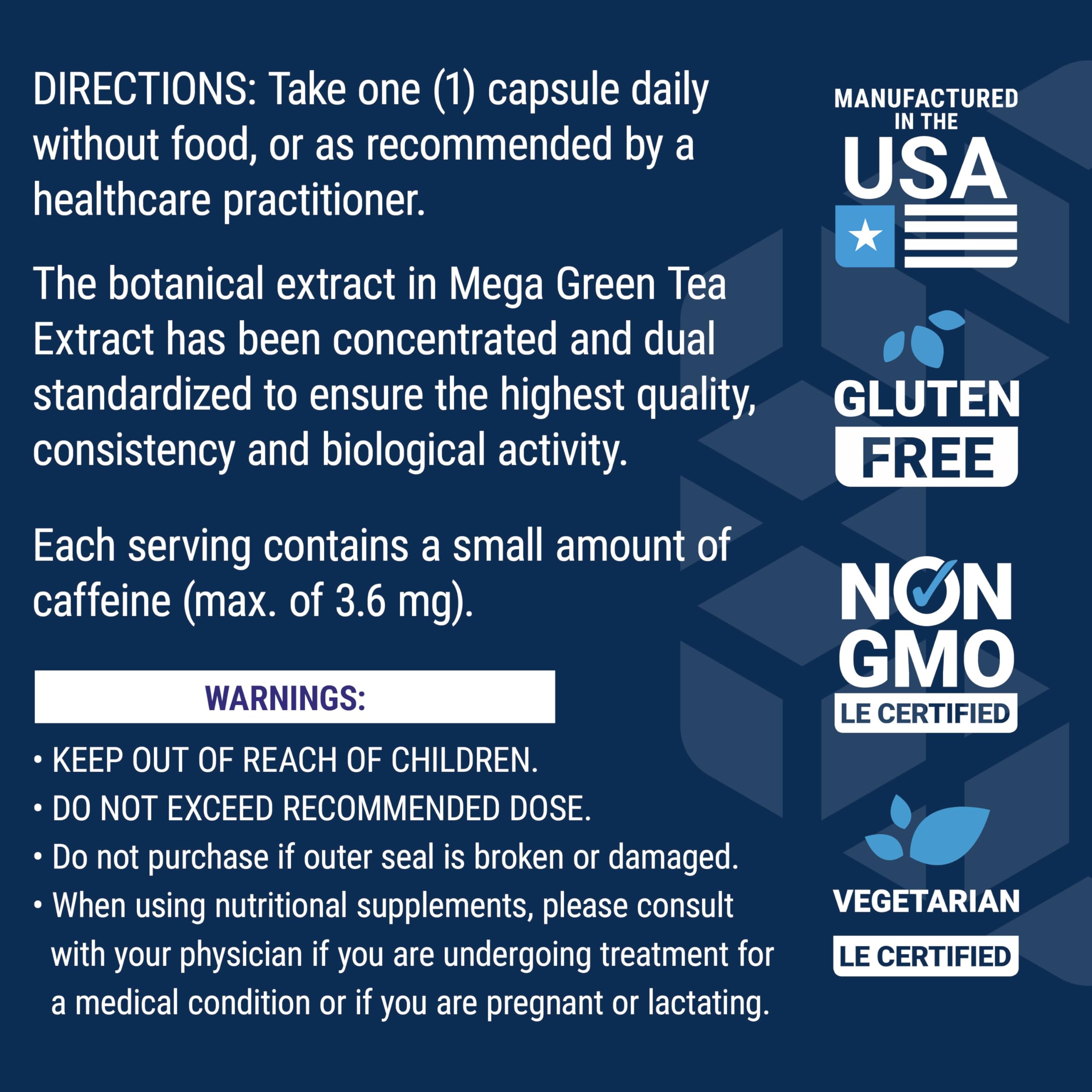 Life Extension Decaffeinated Mega Green Tea Extract – Polyphenol-Rich, Cell Health Life Extension buy supplements canada