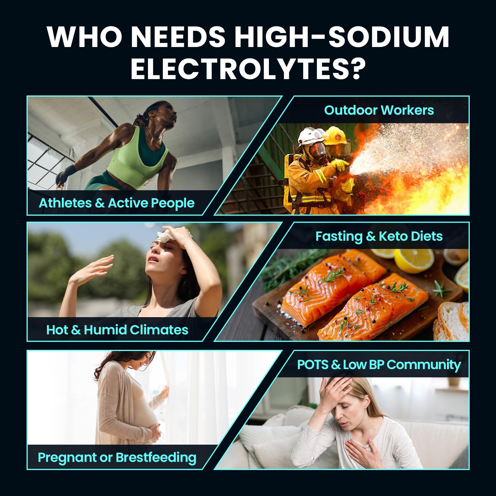 Venture Pal High Sodium Sugar Free Electrolytes Powder Packet, Zero Calories Hydration Packets with Vitamin, Sodium, Potassium & Magnesium, Electrolyte Drink Mix Venture Pal buy supplements canada