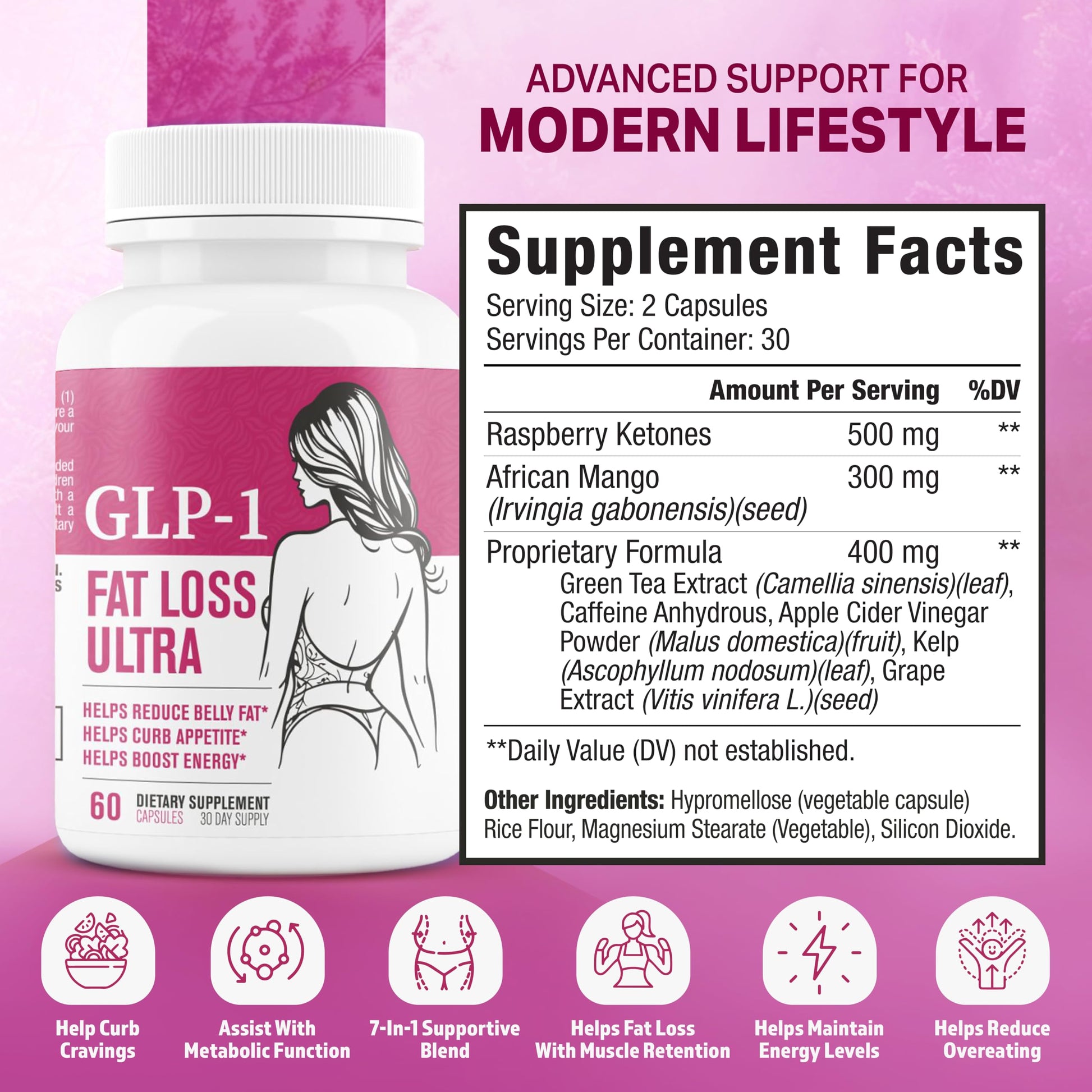 Fat Loss Ultra  Appetite Suppressant &  for Women | Supports Healthy Pathways Associated with  Activity | 3rd Party Tested Supplement - 60 Capsules for Adults Nutrimend IQ buy supplements canada