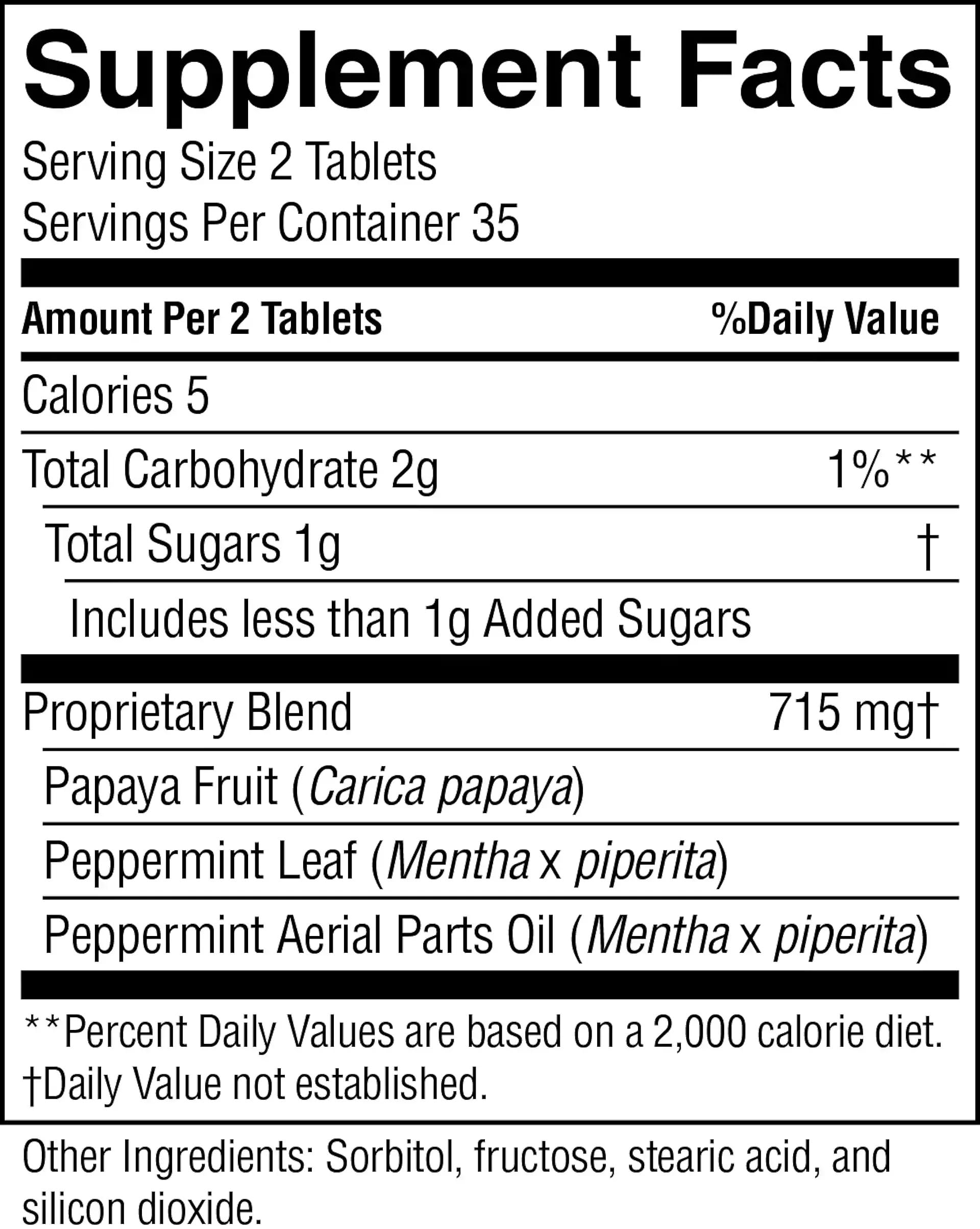 Papaya & Peppermint by Nature's Sunshine Nature's Sunshine buy supplements canada