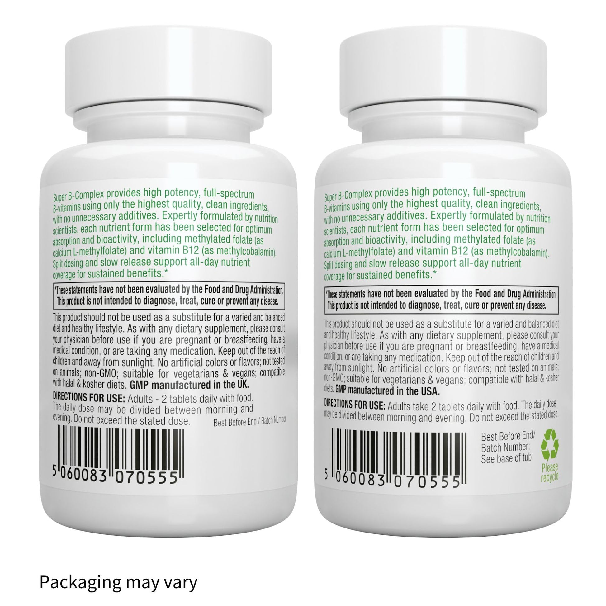 Igennus Super B-Complex Methylated B Vitamins - Sustained Release, Clean Label & High Absorption, with 5-MTHF Folate & Methyl B12, Energy, Mood & Cognitive Performance Igennus Healthcare Nutrition buy supplements canada
