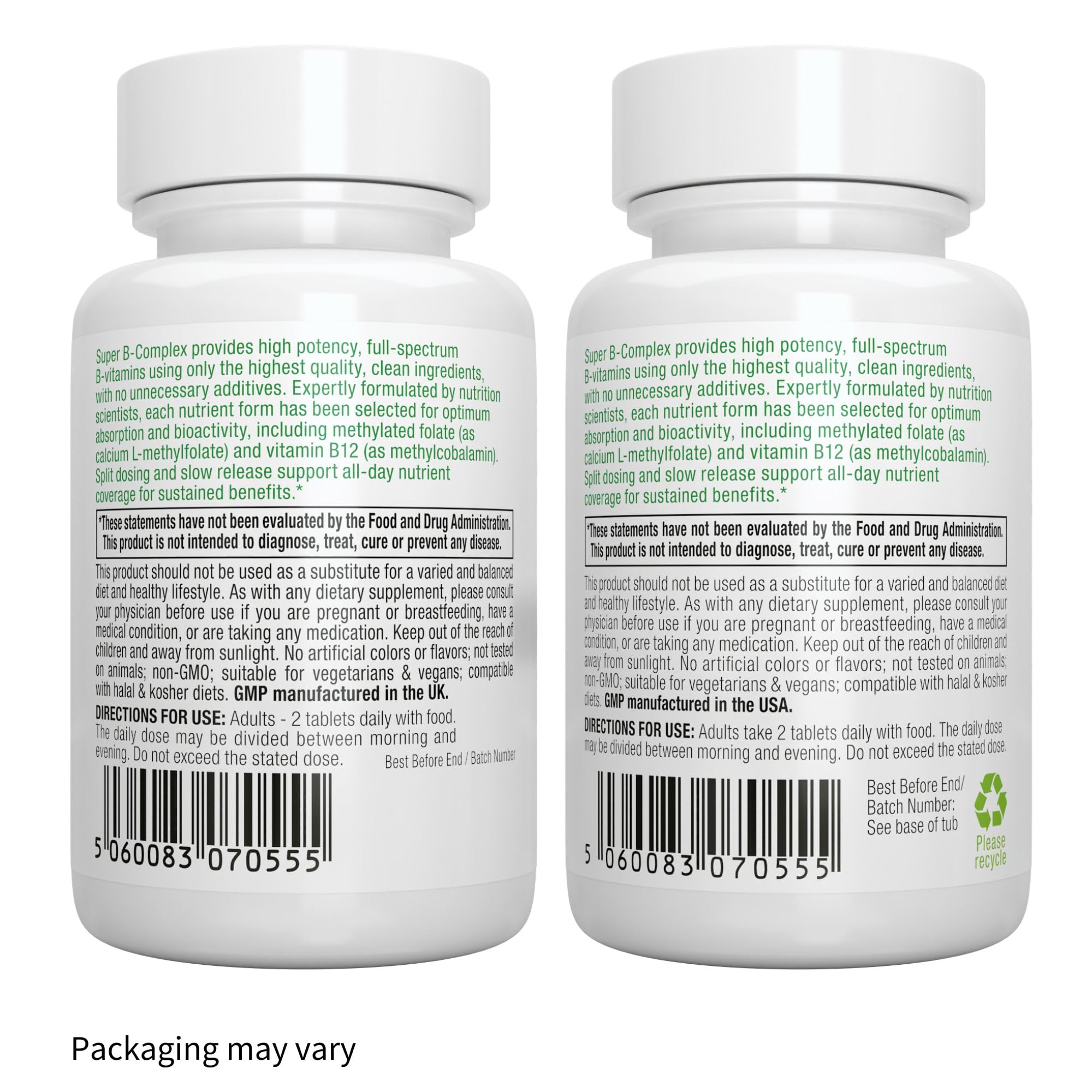 Igennus Super B-Complex Methylated B Vitamins - Sustained Release, Clean Label & High Absorption, with 5-MTHF Folate & Methyl B12, Energy, Mood & Cognitive Performance Igennus Healthcare Nutrition buy supplements canada
