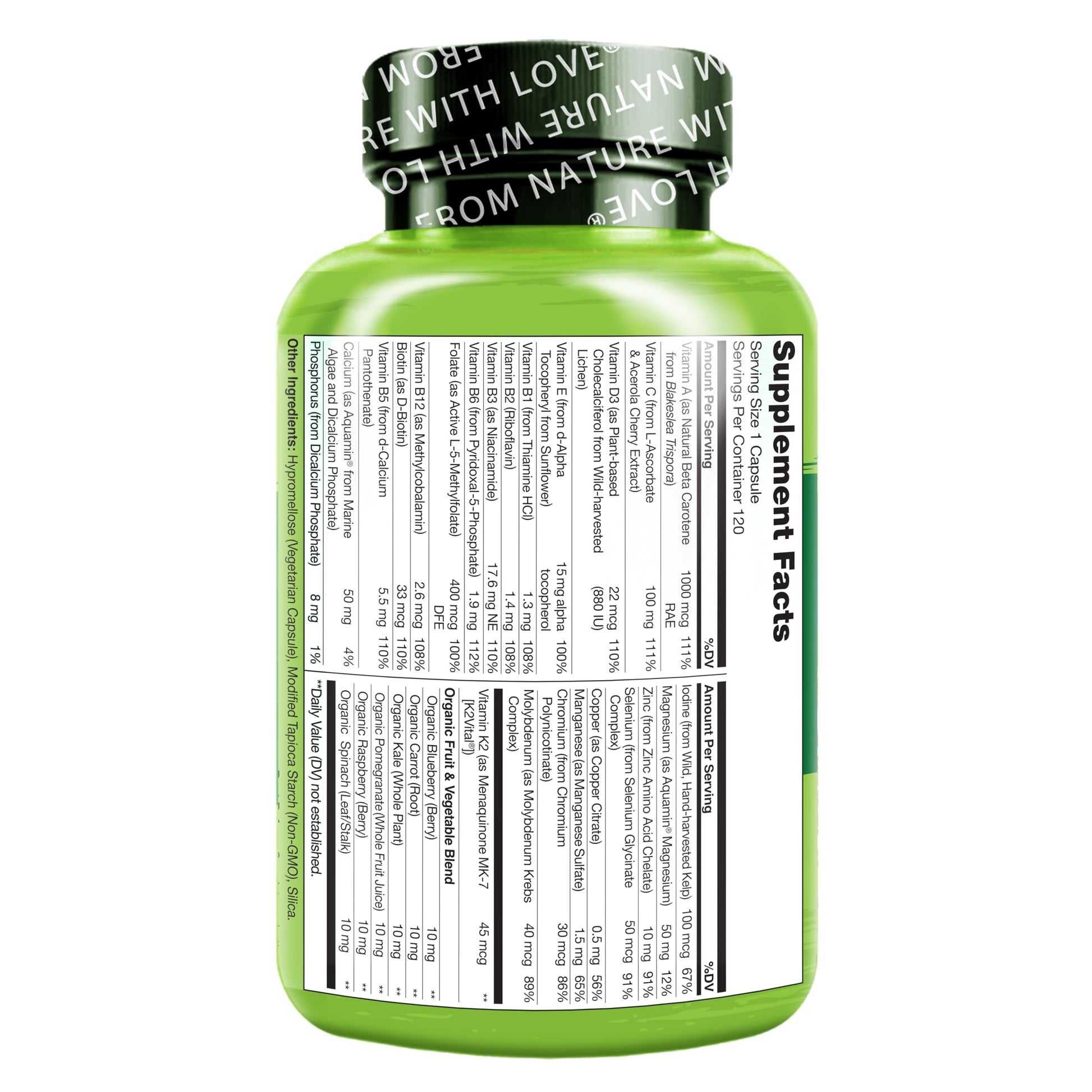 NATURELO Mens Multivitamins - One Daily Multivitamin for Men with Vitamins, Minerals & Organic Whole Foods, Boost Energy & Health NATURELO buy supplements canada