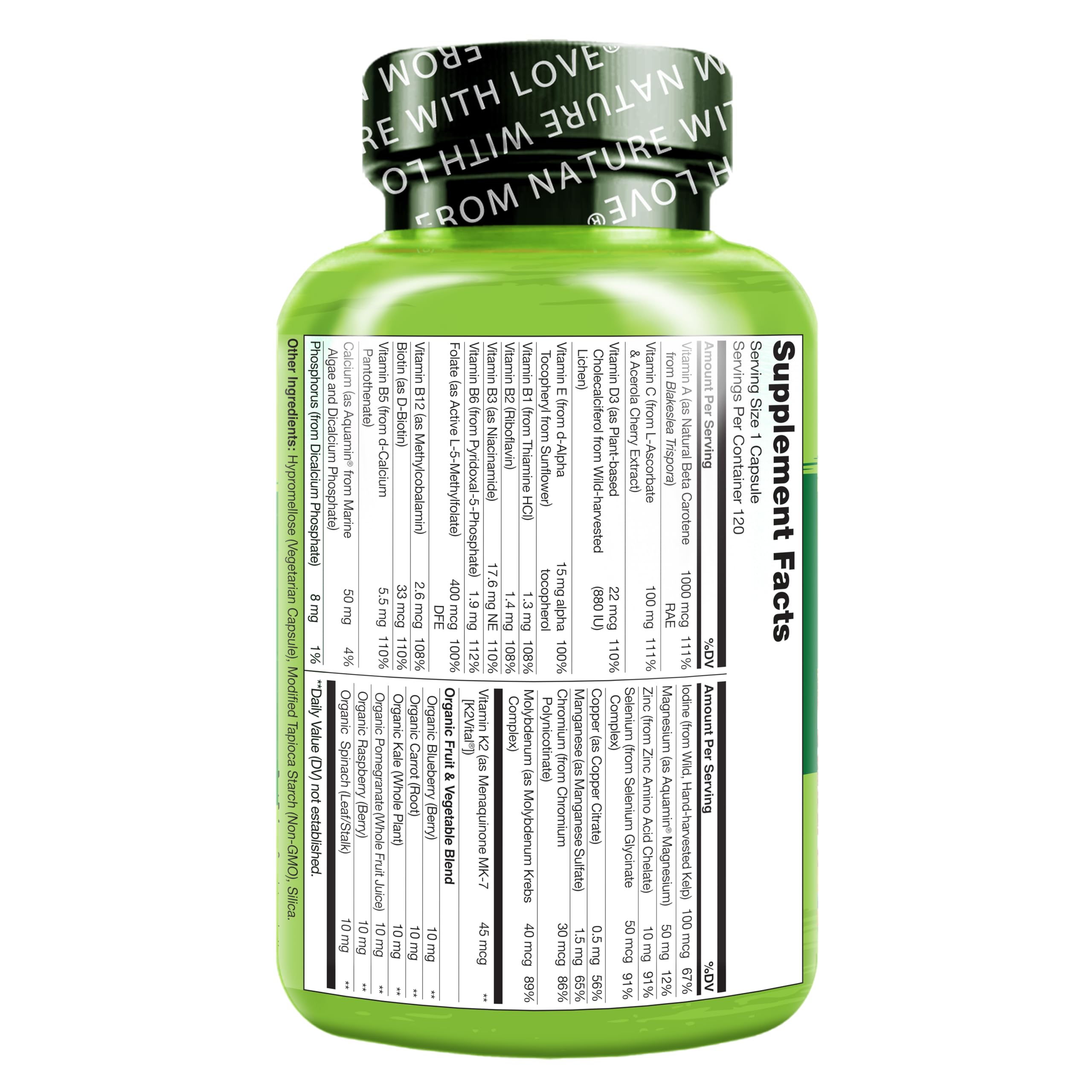 NATURELO Mens Multivitamins - One Daily Multivitamin for Men with Vitamins, Minerals & Organic Whole Foods, Boost Energy & Health NATURELO buy supplements canada
