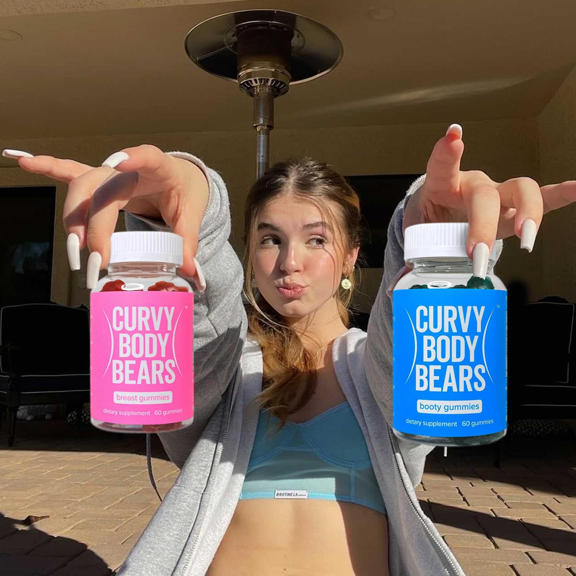 Curvy Body Bears Gummies Combo Pack - Chest and Bum Gummies - Workout Aid Curvy Body Bears buy supplements canada