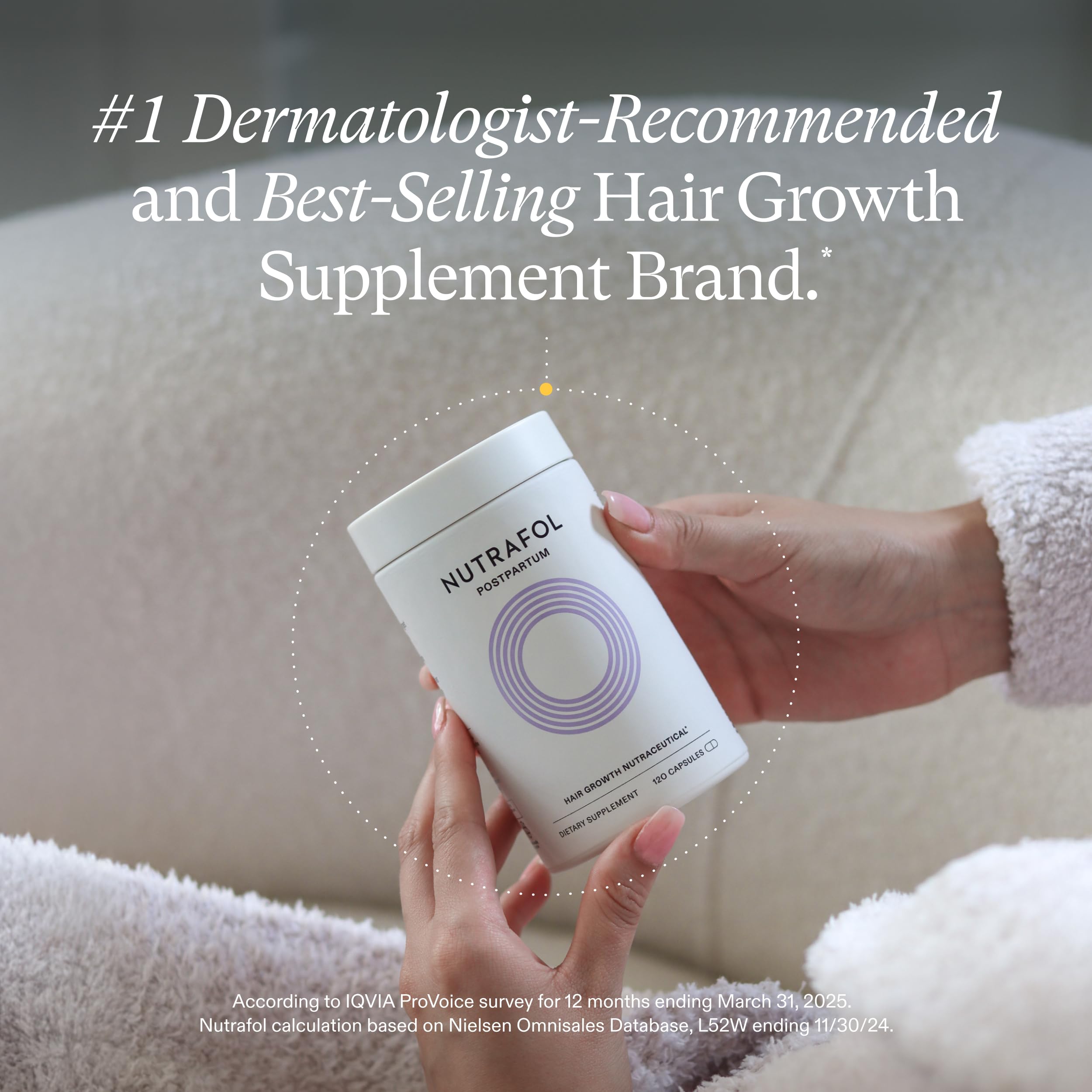 Nutrafol Postpartum Hair Growth Supplements, Clinically Tested for Visibly Thicker Hair and Less Shedding, Breastfeeding-friendly - 1 Month Supply Nutrafol buy supplements canada