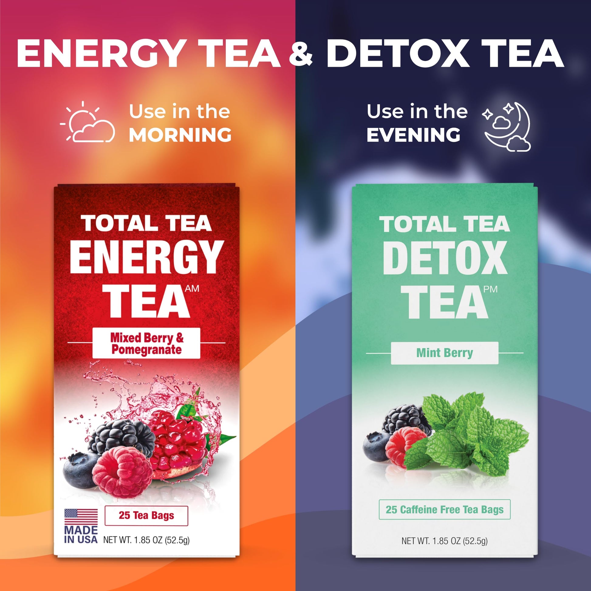 Total Tea Slimming Detox Tea for a Healthy Weight Support - Caffeine Free - Herbal Total Tea buy supplements canada