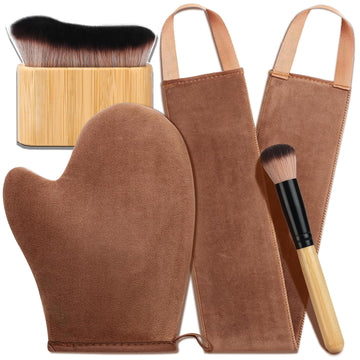 4 in 1 Luxury Velvet Tanning Mitt Self Tanning Mitt Applicator Self Tanner Brush Self Tanner Back Applicator ANSPHIE buy supplements canada