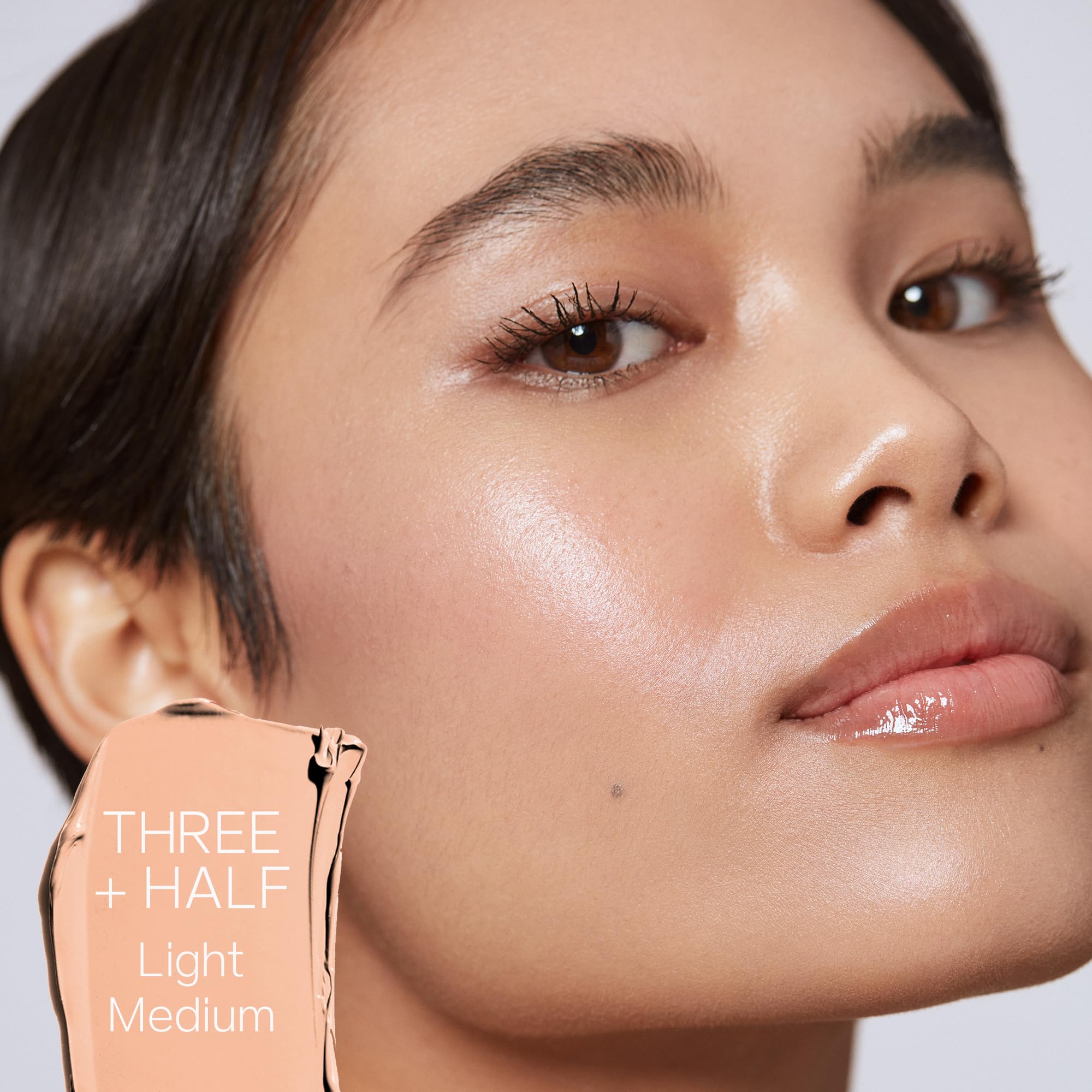 Saie Slip Tint Tinted Moisturizer with SPF 35 - Light Coverage, Glowy Skin Tint & Mineral Sunscreen for Face with Hydrating Hyaluronic Acid - Summer Makeup Essential - Shade Three + Half (1.35 oz) Saie buy supplements canada