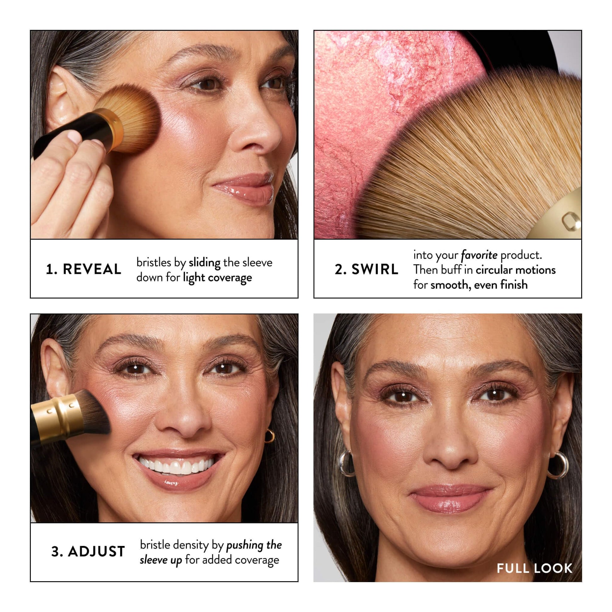 LAURA GELLER NEW YORK Cosmetic Professional Makeup Brushes - Cruelty-Free 02 Retractable Angled Kabuki Brush LAURA GELLER NEW YORK buy supplements canada