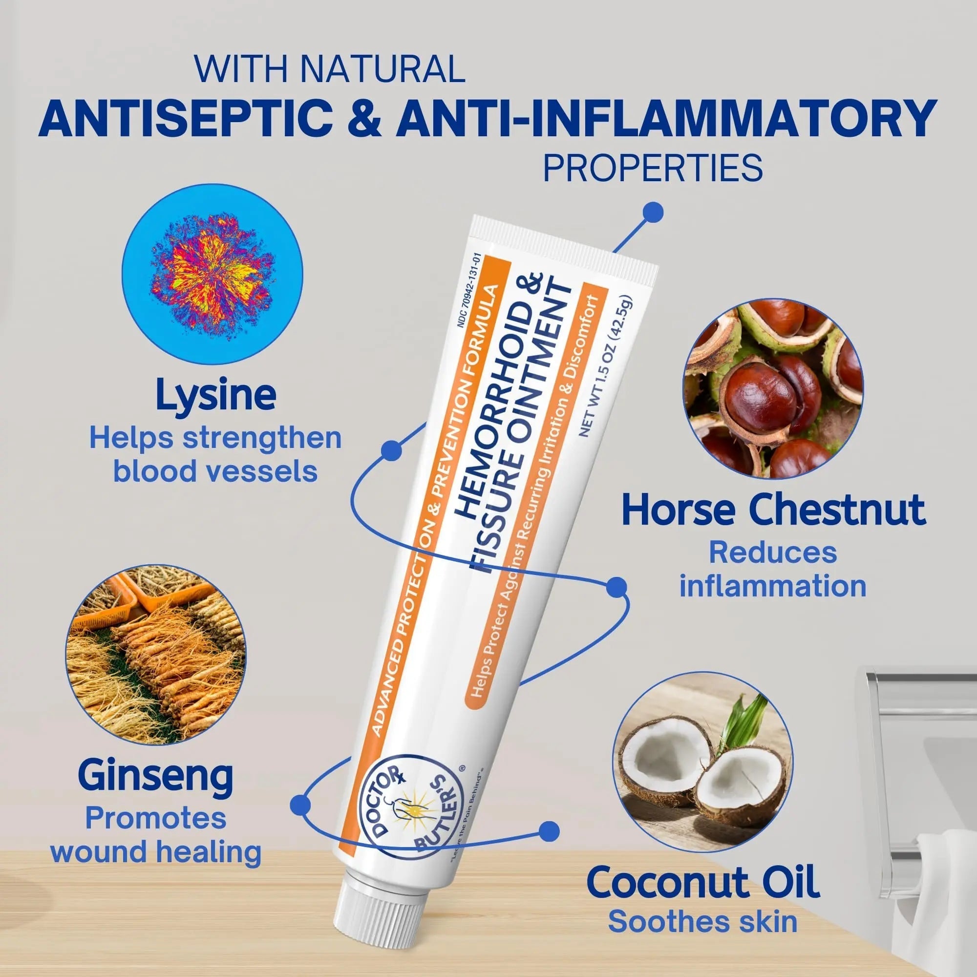 Doctor Butler's Advanced Hemorrhoid & Fissure Ointment – Lidocaine Hemorrhoid Treatment and Fissure Treatment Extra Strength Formula, Heals and Provides Fast Pain and Itch Relief* (1.5 oz.) Doctor Butler's buy supplements canada