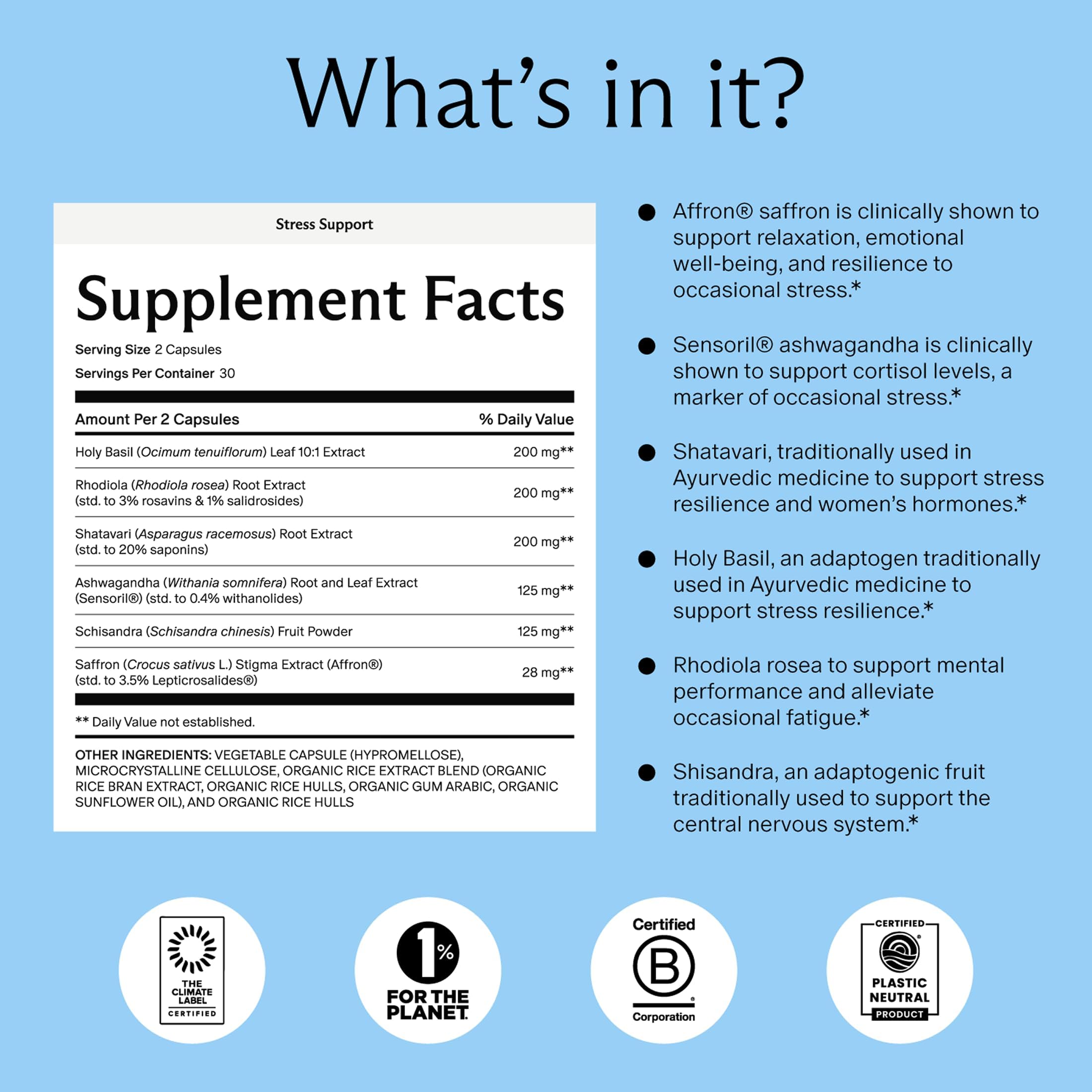 Needed. Stress Support - Herbal Blend Supporting Mood, Energy, and Hormone Balance for Women - Herbal Supplement of Shatavari, Ashwagandha, Rhodiola - Non-GMO - 30 Day Supply - 120 Capsules Needed. buy supplements canada