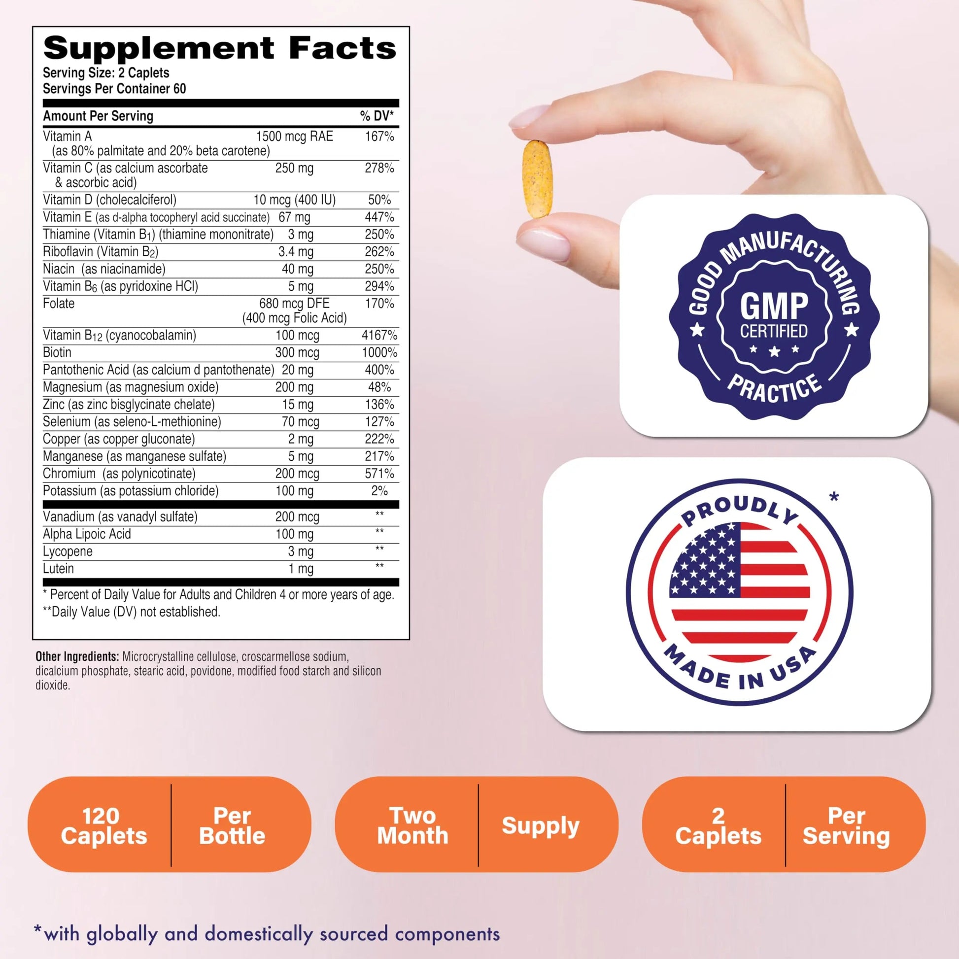 Health Thru Nutrition Ultra-Betic Multivitamin 120 Count | Supports Nerve, Vision, Energy | with ALA, Lycopene | Health Thru Nutrition buy supplements canada