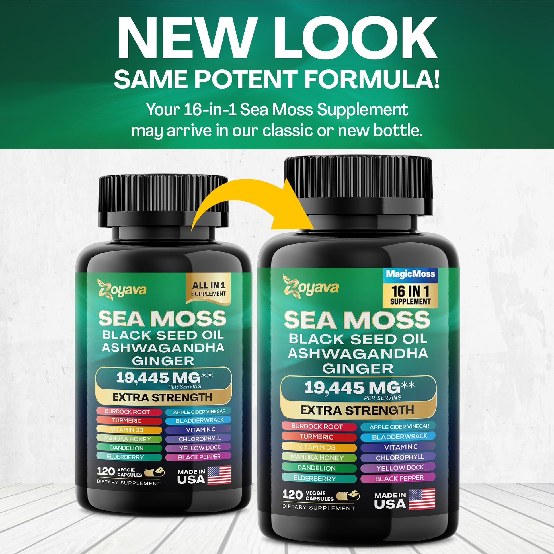 Zoyava Sea Moss 7000mg Black Seed Oil 4000mg Ashwagandha 2000mg Turmeric Zoyava buy supplements canada