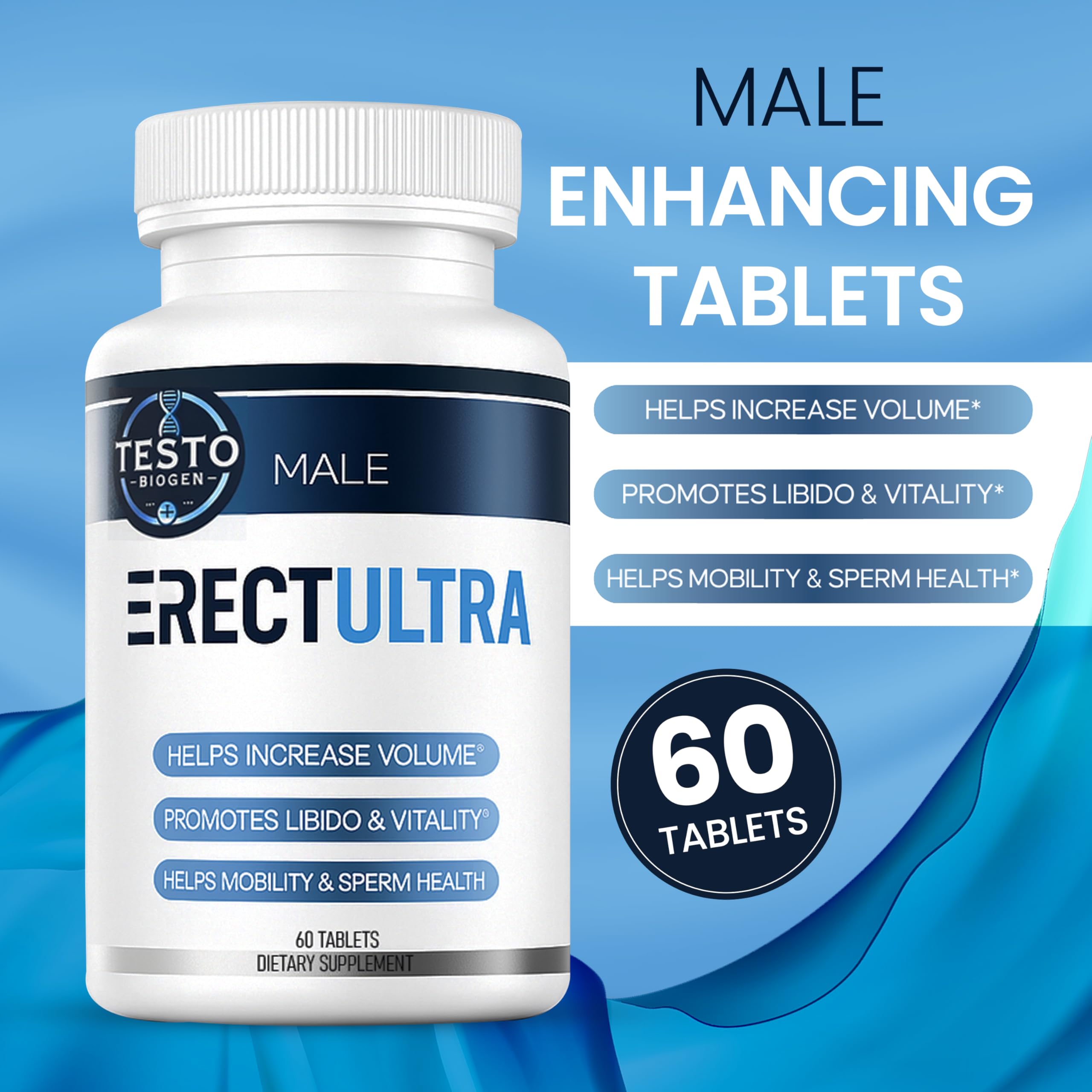 Male Enhancing Supplement - Fast Acting Performance Pills for Men for Blood Flow - Size & Stamina - Testosterone Booster, Maca Root, Epimedium,Tongkat Ali Dietary Supplement 60 Tablets TESTO BIOGEN buy supplements canada