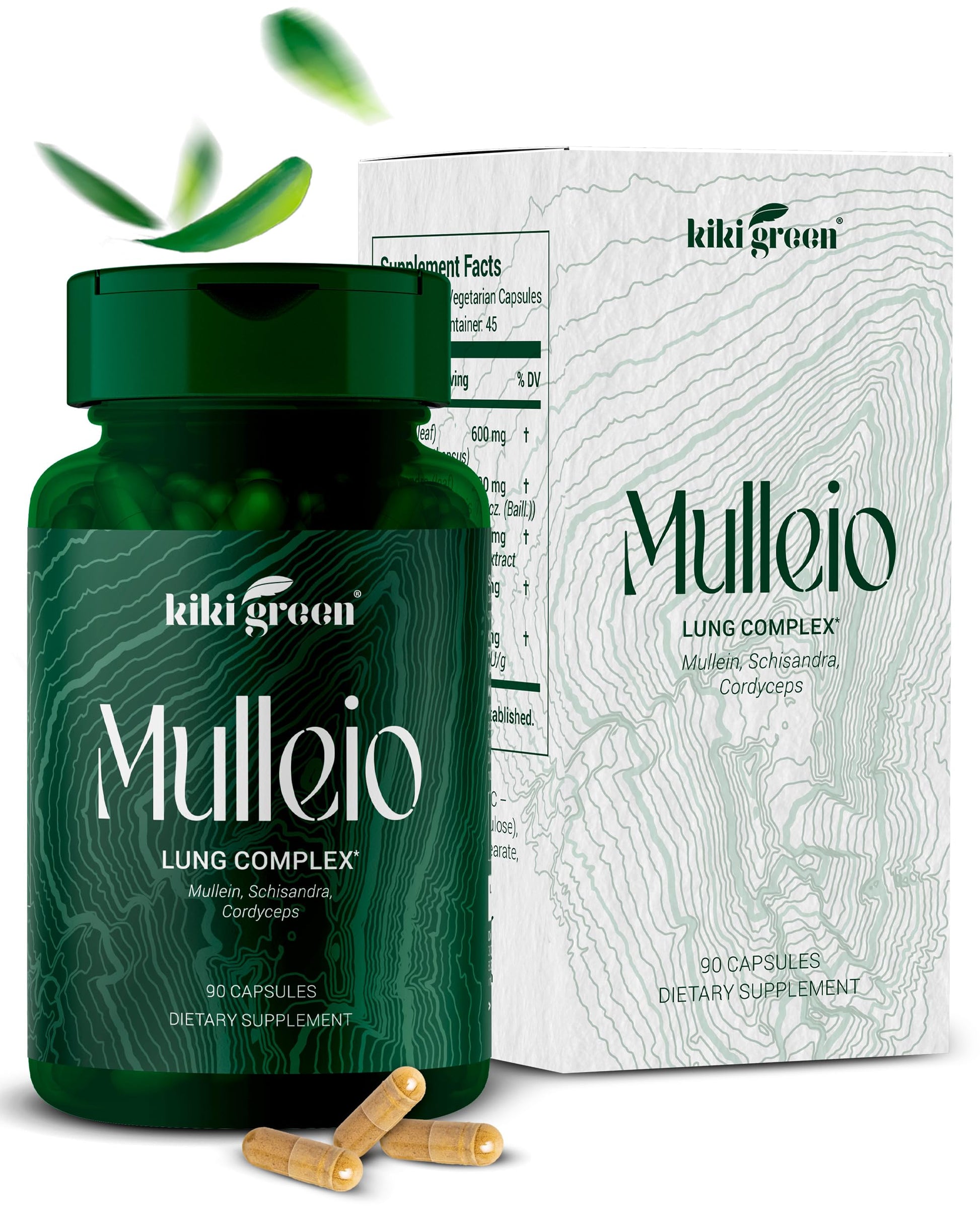 KIKI Green MULLEIO Lung Health Capsules: Herbal Supplement for Lung Cleanse, Better KIKI Green buy supplements canada