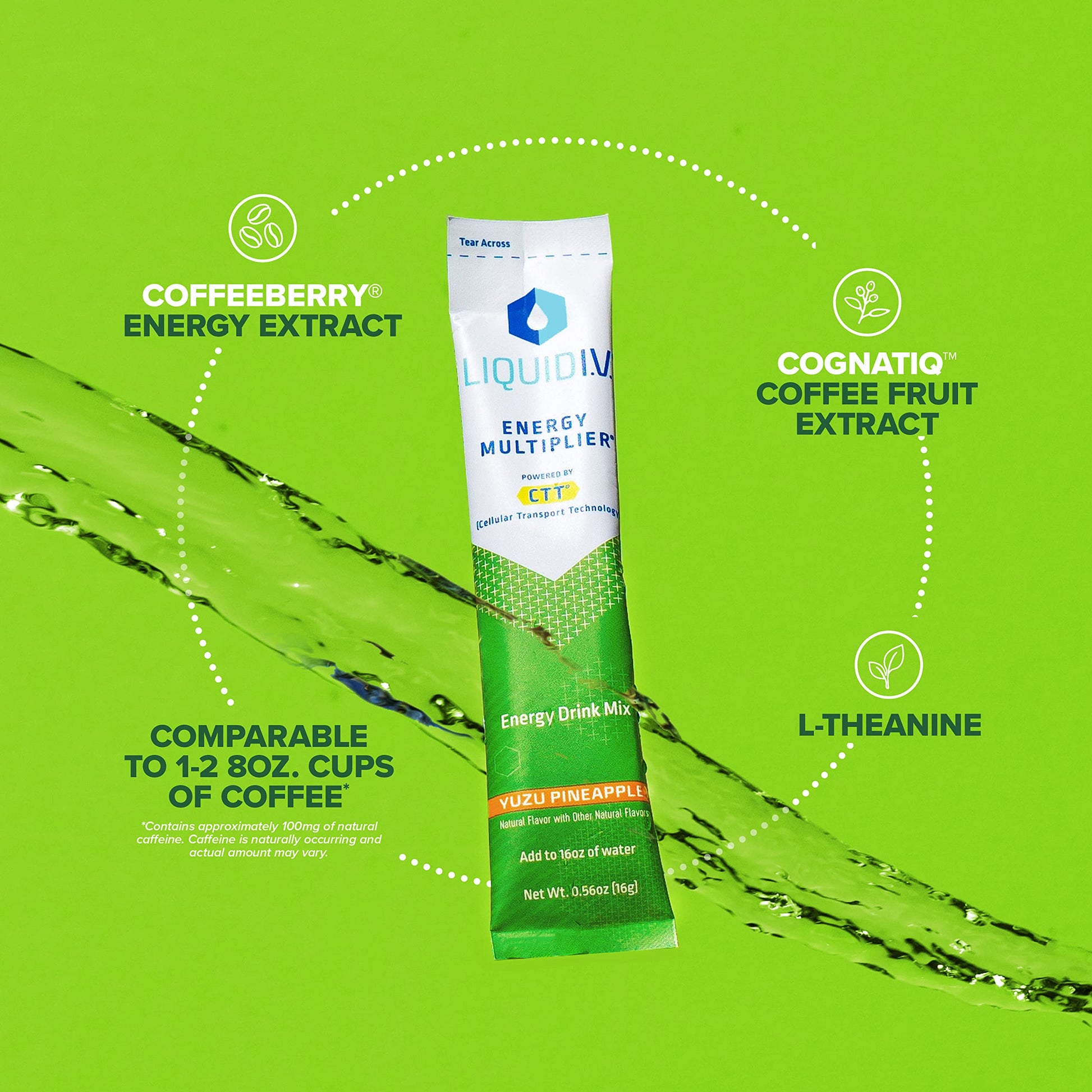 Liquid I.V. Hydration + Energy Multiplier - Yuzu Pineapple - Hydration Powder Packets Liquid I.V. buy supplements canada