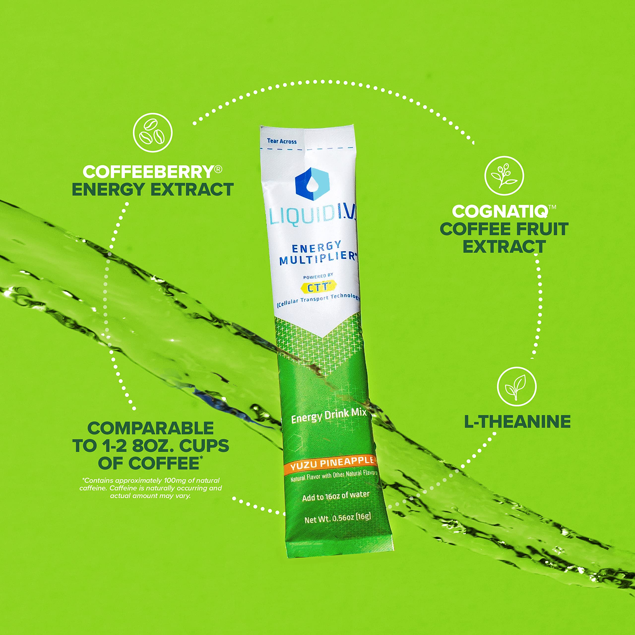 Liquid I.V. Hydration + Energy Multiplier - Yuzu Pineapple - Hydration Powder Packets Liquid I.V. buy supplements canada