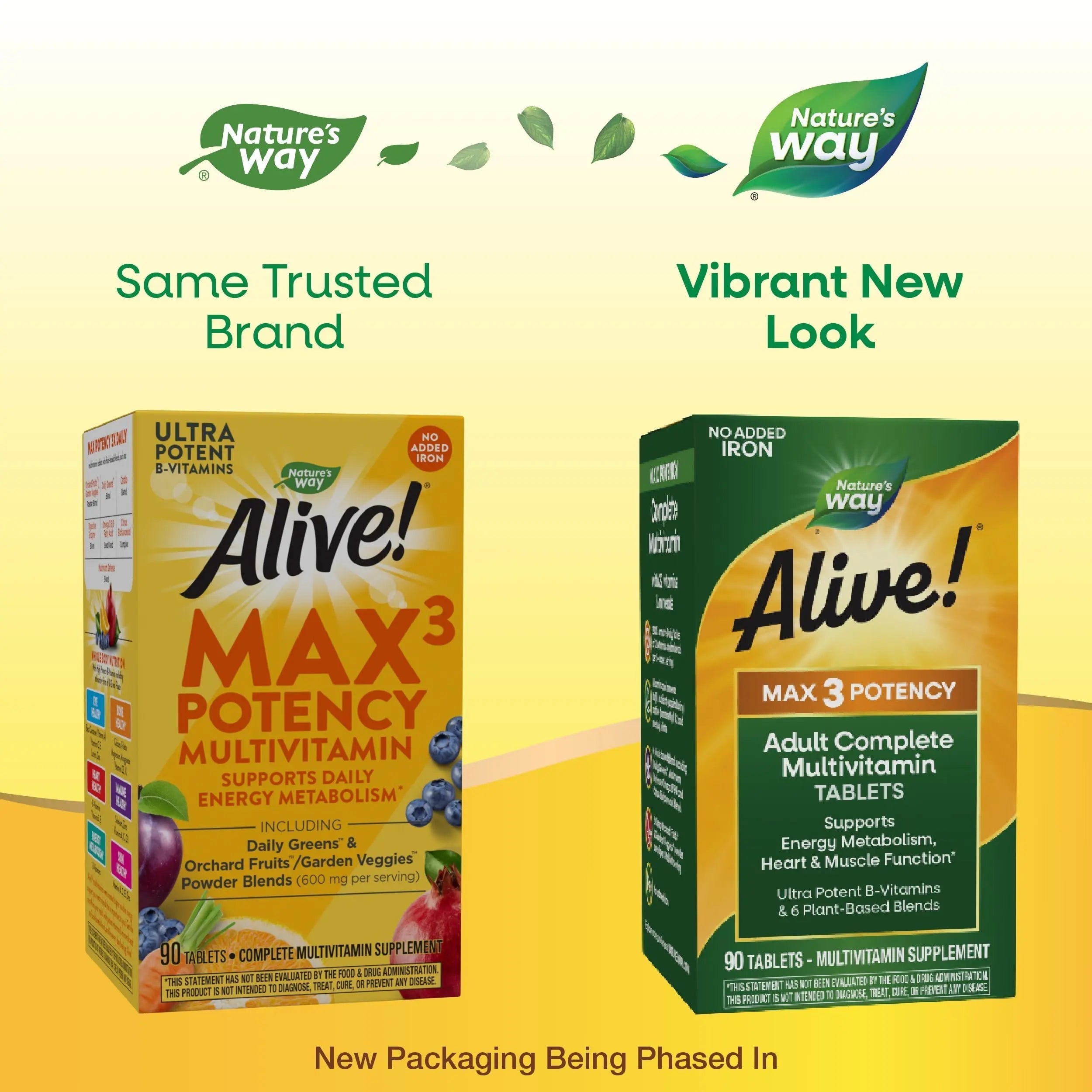 Nature's Way Alive! Max3 Potency Adult Complete Multivitamin, High Potency B-Vitamins to Support Energy Metabolism Nature's Way buy supplements canada