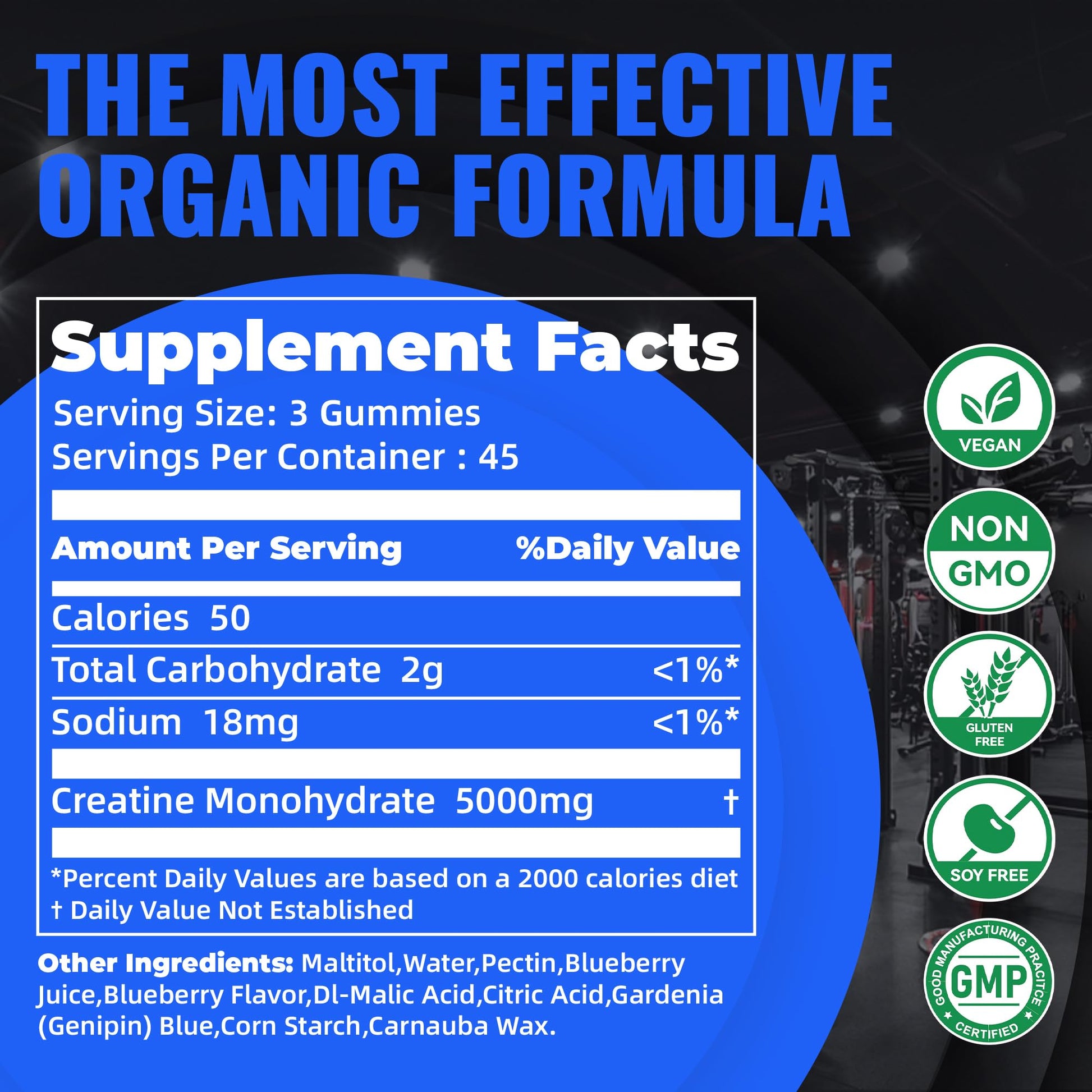 Natures Aid NSF Certified Creatine Gummy 5g - Creatine Monohydrate Gummies – Pre-Workout Energy & Muscle Growth Support for Men & Women Natures Aid buy supplements canada