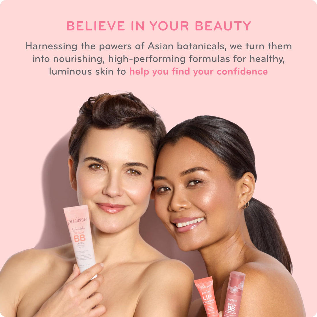 pūrlisse Perfect Glow BB Cream with SPF 30 - Matte Meets Dewy Finish - Enriched with Goji & Hawthorn Berry to Help Improve Skin Texture & Radiance - Medium Golden (1.4 oz) pūrlisse buy supplements canada