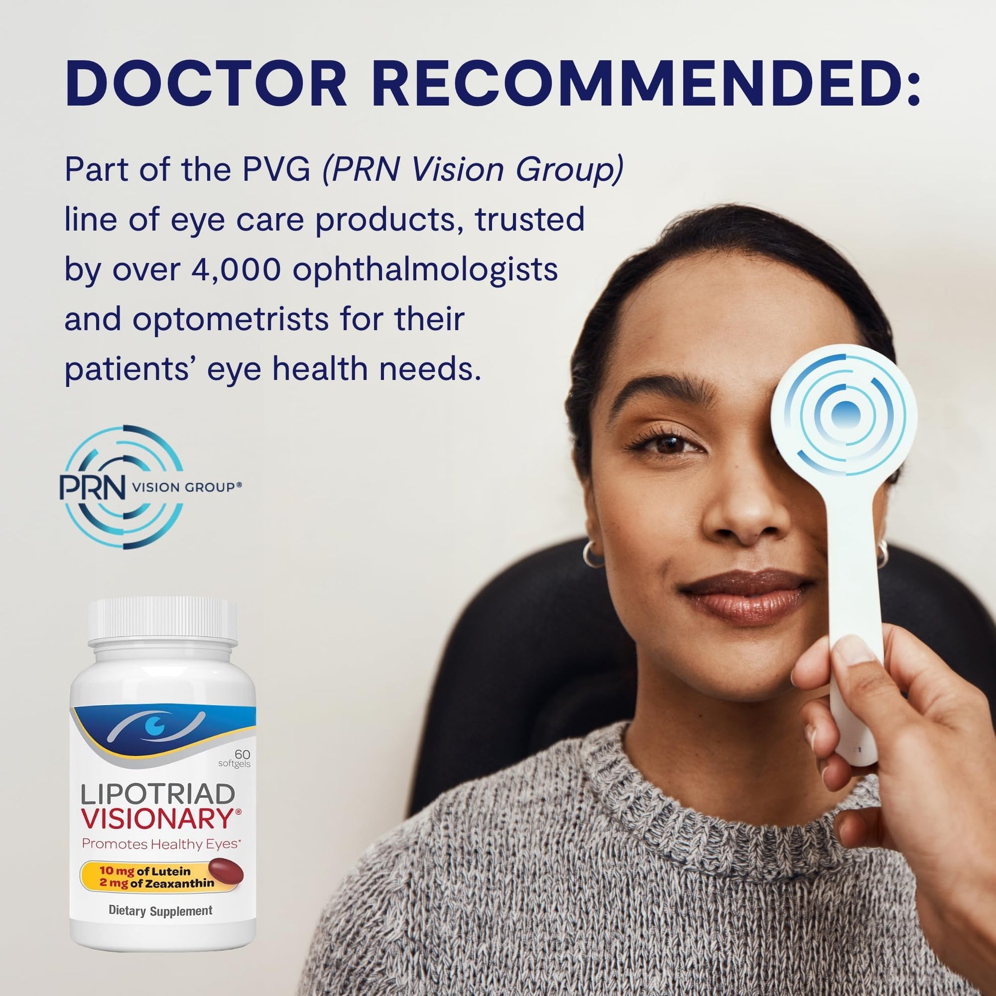 Lipotriad Visionary Eye Vitamins – 60 Capsules – Lutein and Zeaxanthin Supplements with Other AREDS 2® Ingredients to Support Eye Health Lipotriad buy supplements canada