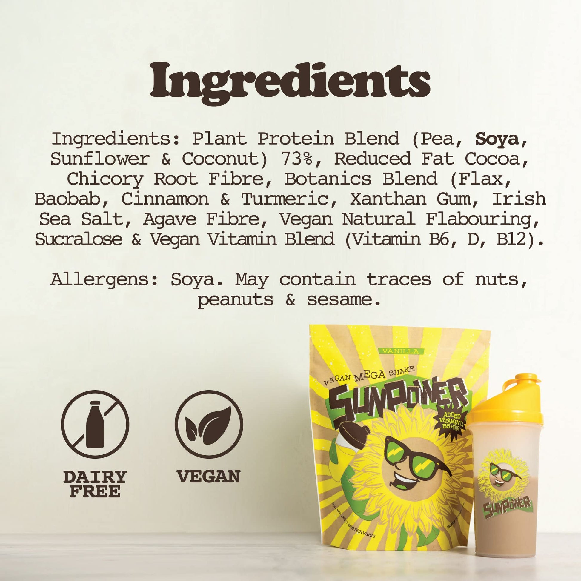 SunPower Vegan Protein Powder - 21g Plant Protein per Serving - Pea, Sunflower SunPower buy supplements canada