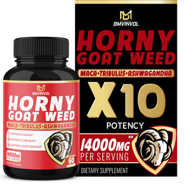 BMVINVOL Horny Goat Weed Capsules, Boost Energy,14000mg Herbal BMVINVOL buy supplements canada