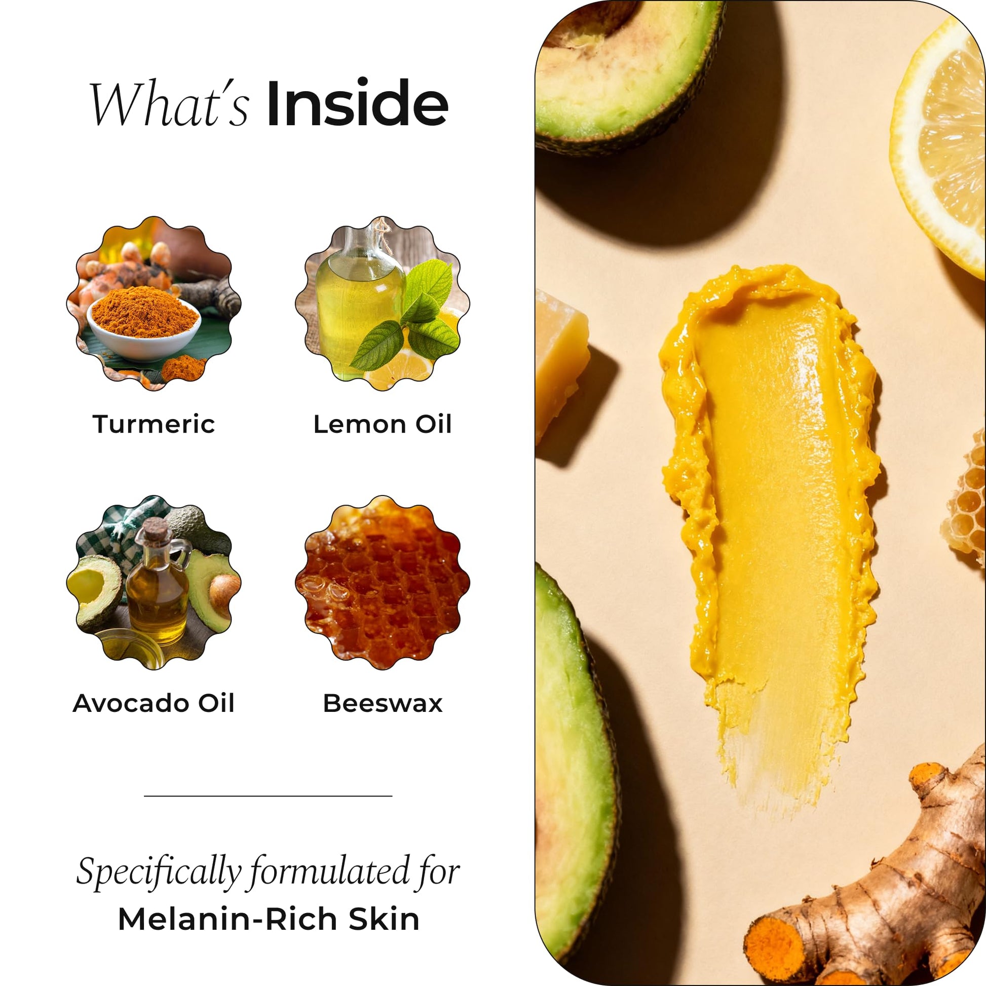 Glo Melanin All Natural Lemon and Turmeric Lip Balm - Natural Lip Balm Illuminate Your Smile Glo Melanin buy supplements canada
