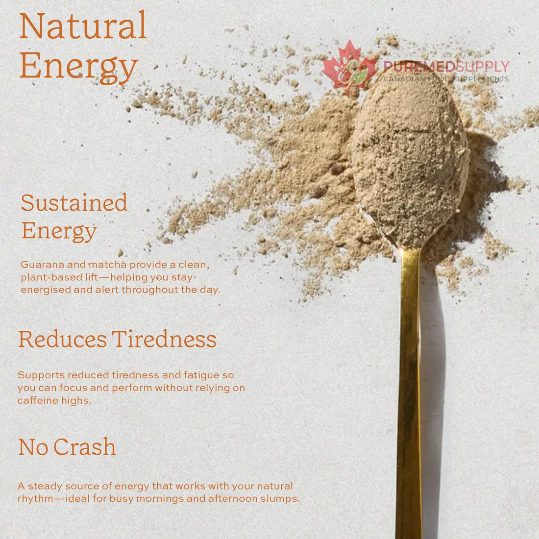 Aduna Organic Energy Superfood Blend | 100% Natural Stir-in Blend With 10+ Superfoods for Natural Energy, Focus & Reduced Tiredness | Vegan Powder for Yogurt, Juices, & Smoothies | 250g Aduna buy supplements canada