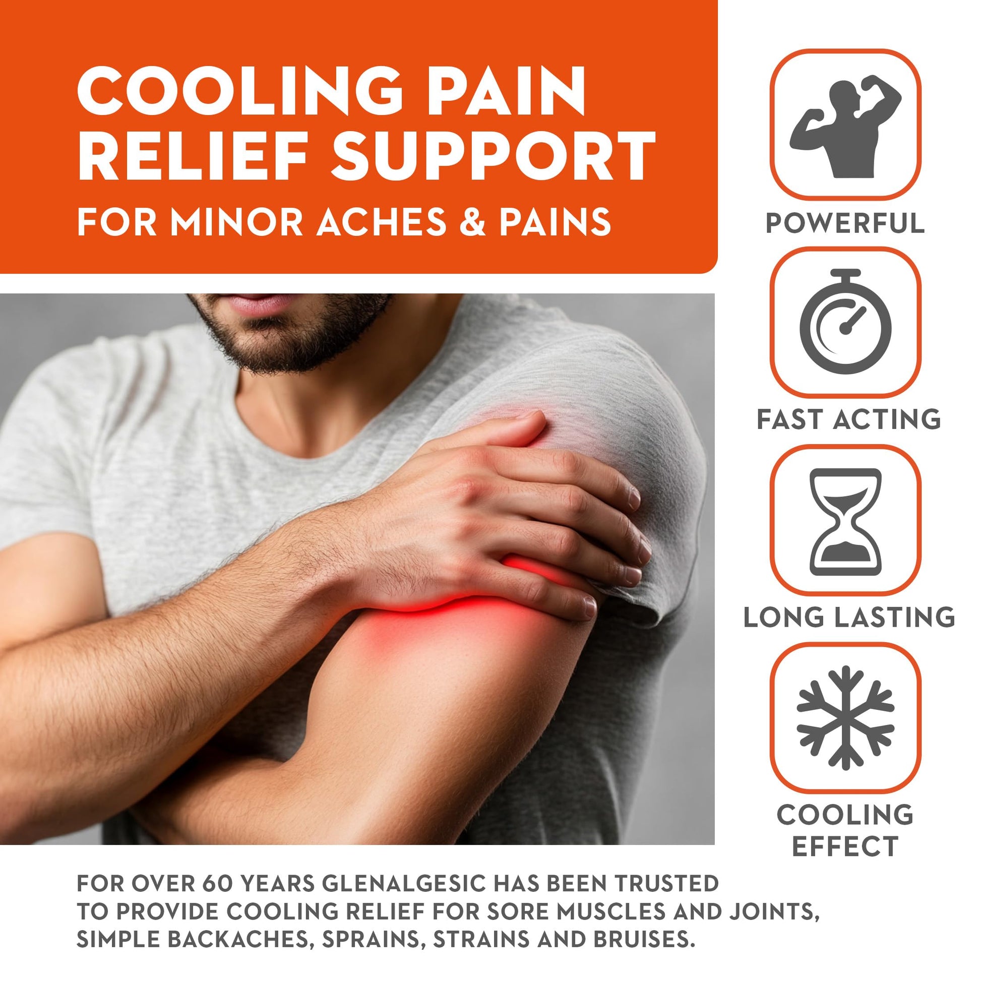 Vitaminerals 171 Glenalgesic® Pain Support Analgesic Balm, Muscle & Joint | Maximum Strength | Menthol | Camphor (8 oz) Vitaminerals buy supplements canada